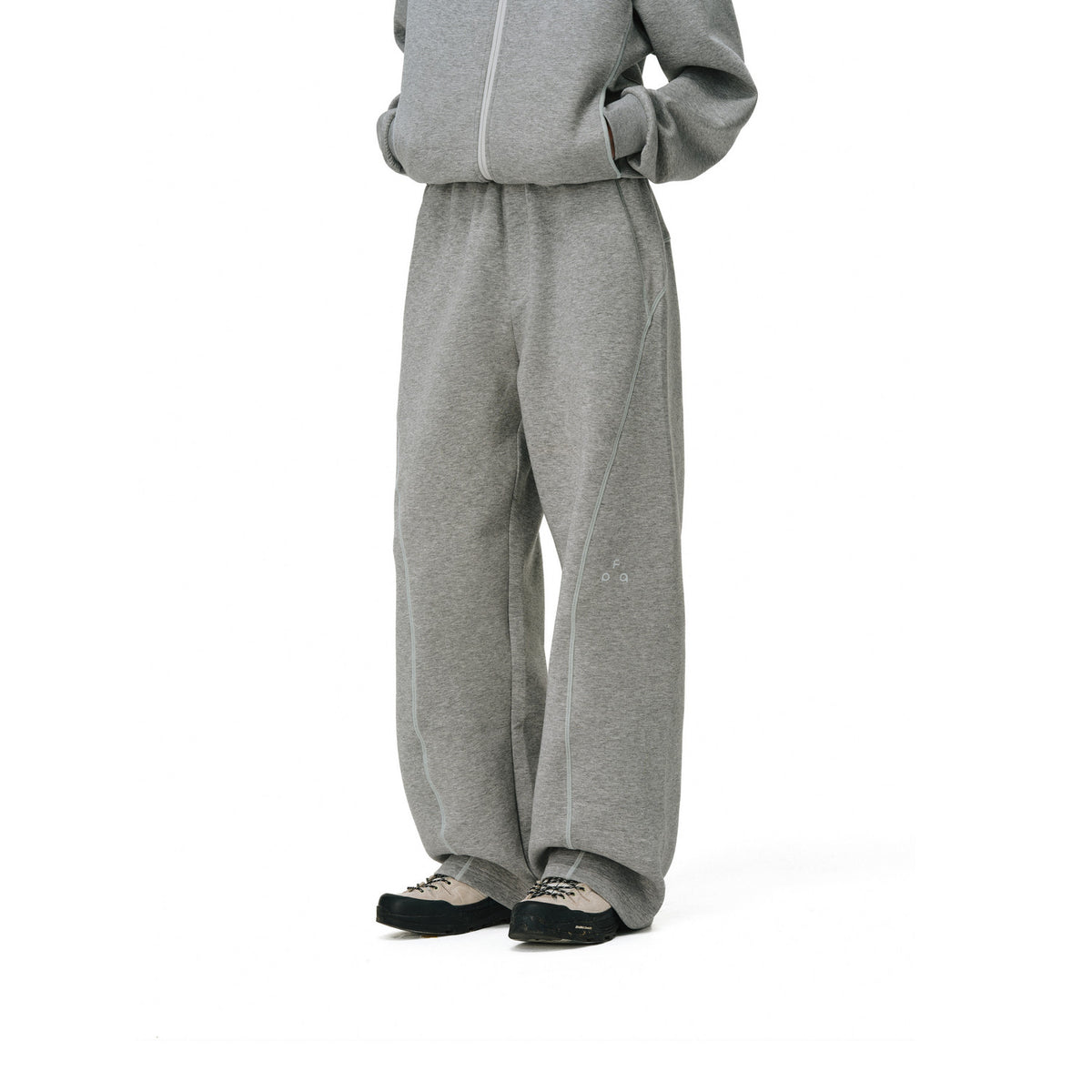 FPA Hasu Line Cardigan Hoodie / Skin-Friendly Drape Air-Layer Sweatpants
