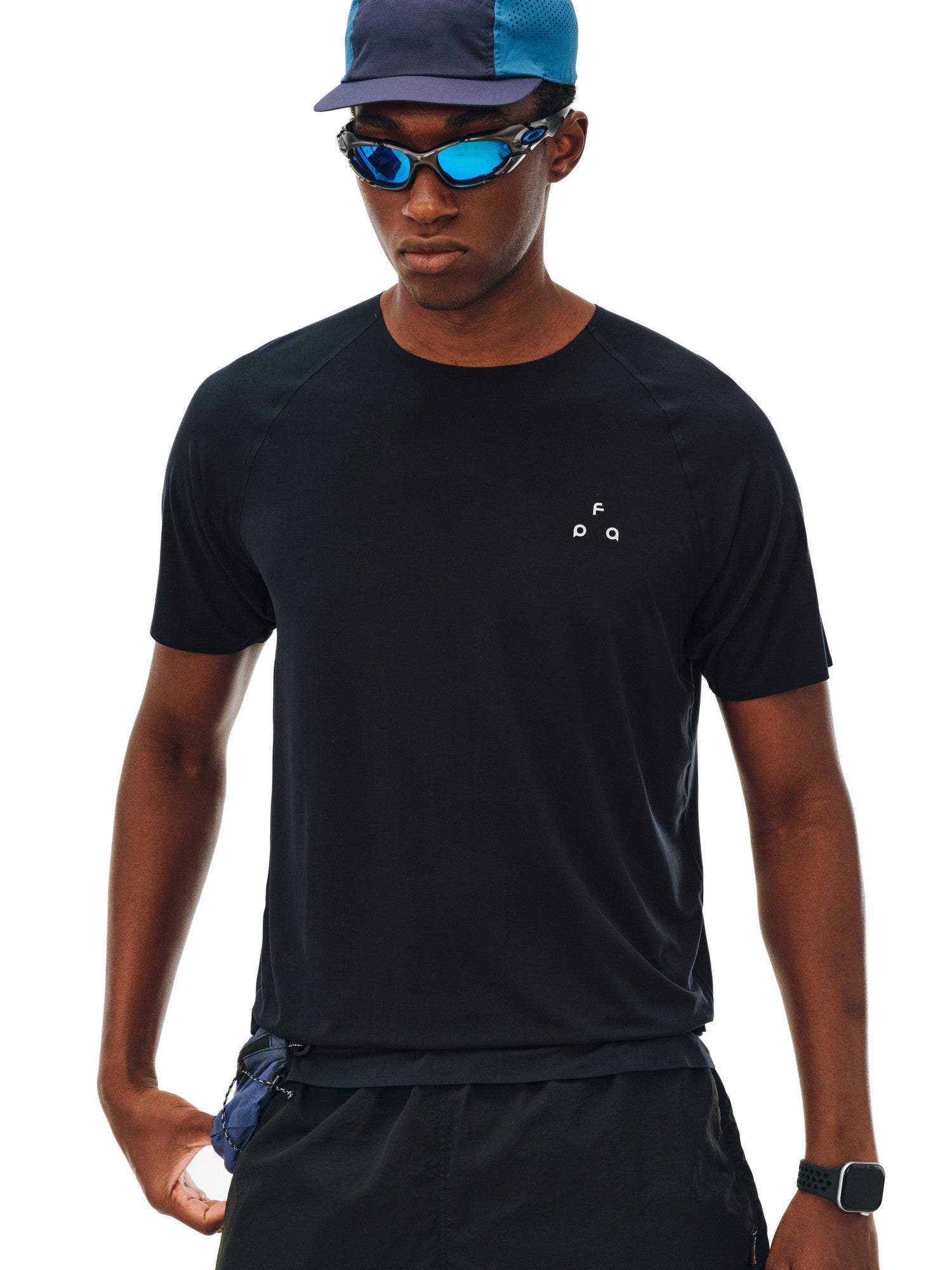 FPA Seam-Sealed Sports Short Sleeve T-Shirt for Men - Summer Round Neck Premium Craftsmanship Basic Logo Outdoor Fitness Tee