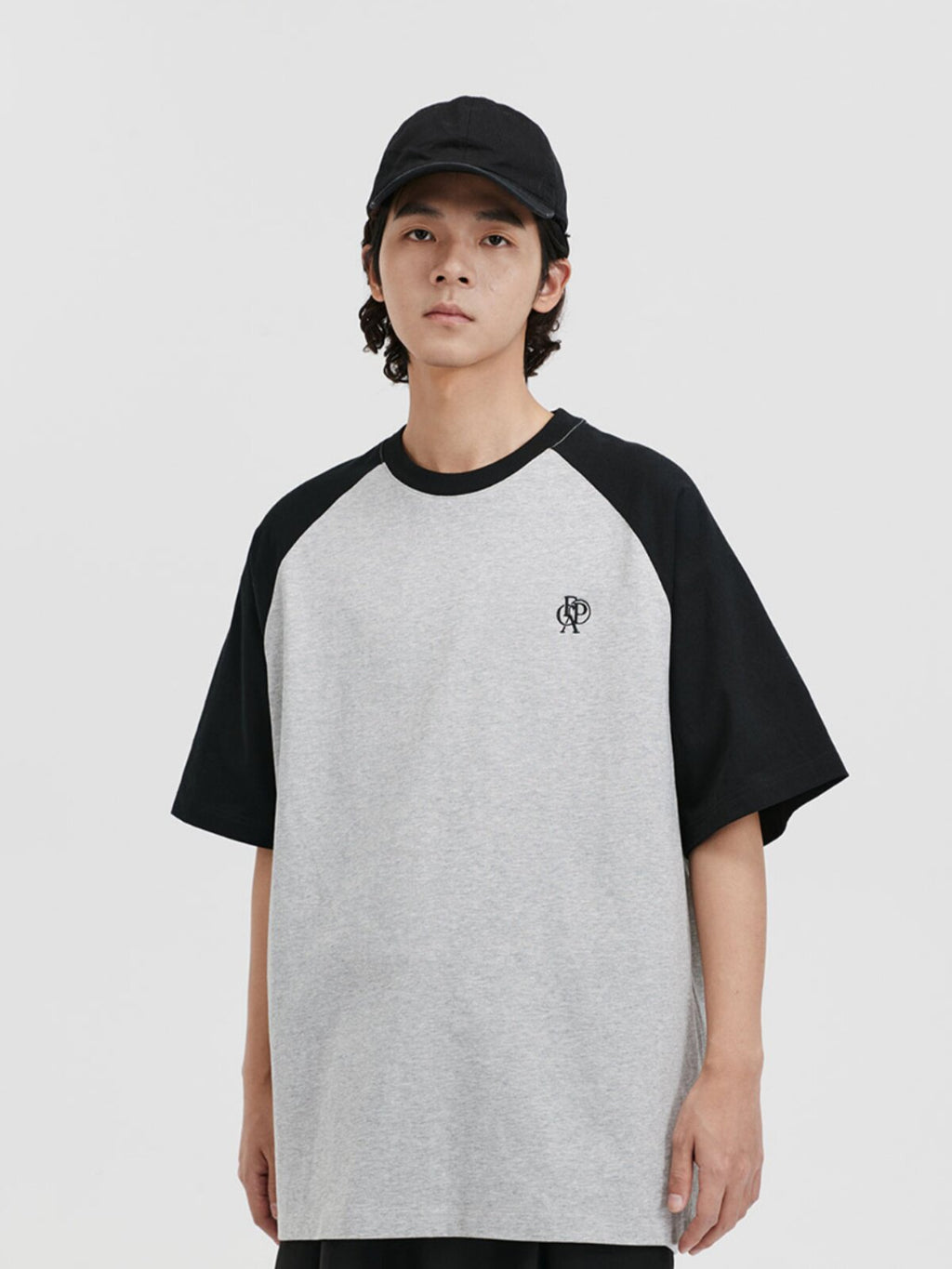 FPA Raglan Sleeve Embroidered Short-Sleeve Crew Neck Casual T-Shirt for Men – Summer Unisex Streetwear