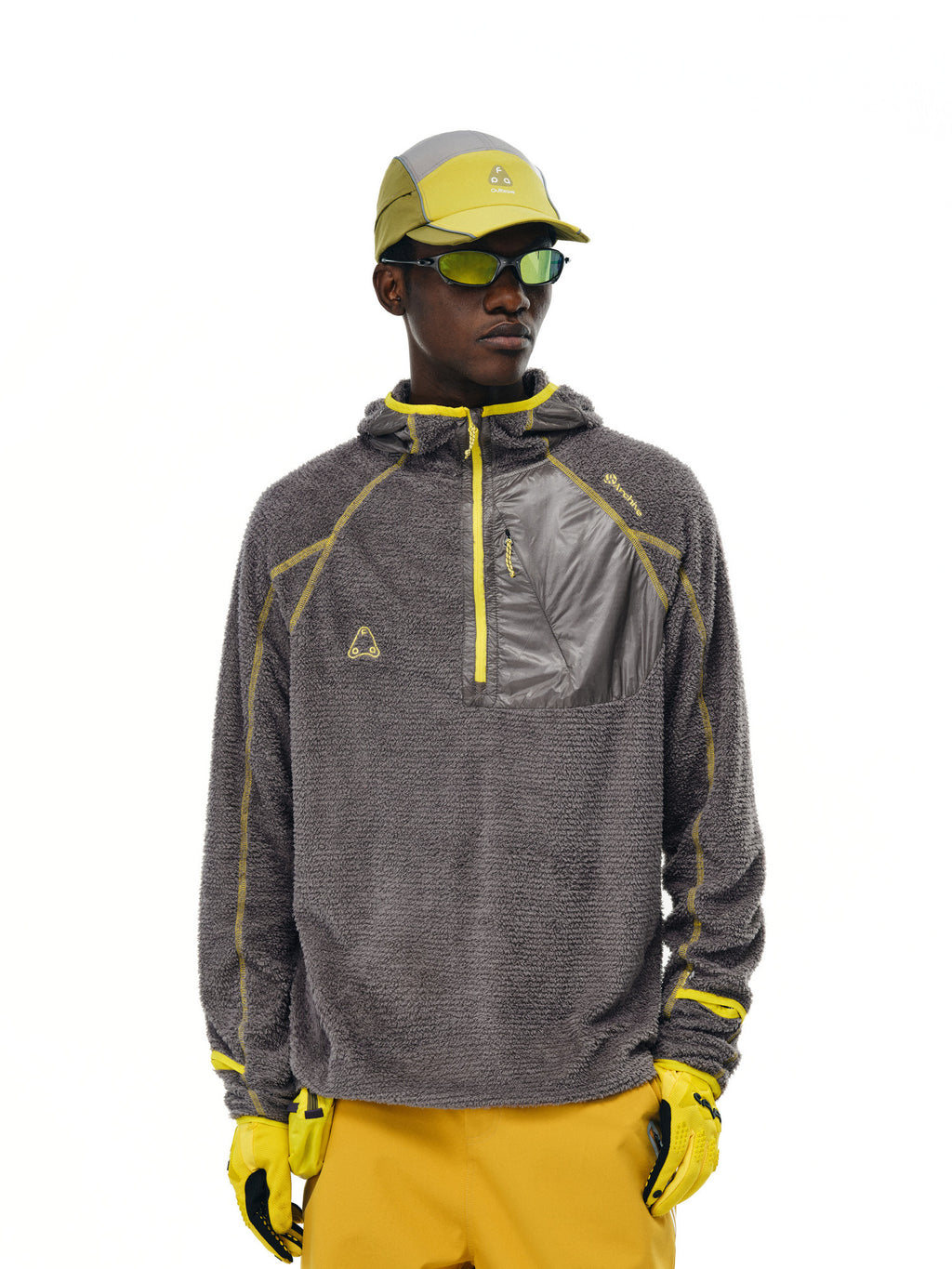 FPA Lightweight Outdoor Fleece Hooded Long-Sleeve Shirt – Minimalist Design Autumn Casual Retro Jacket Hoodie for Men