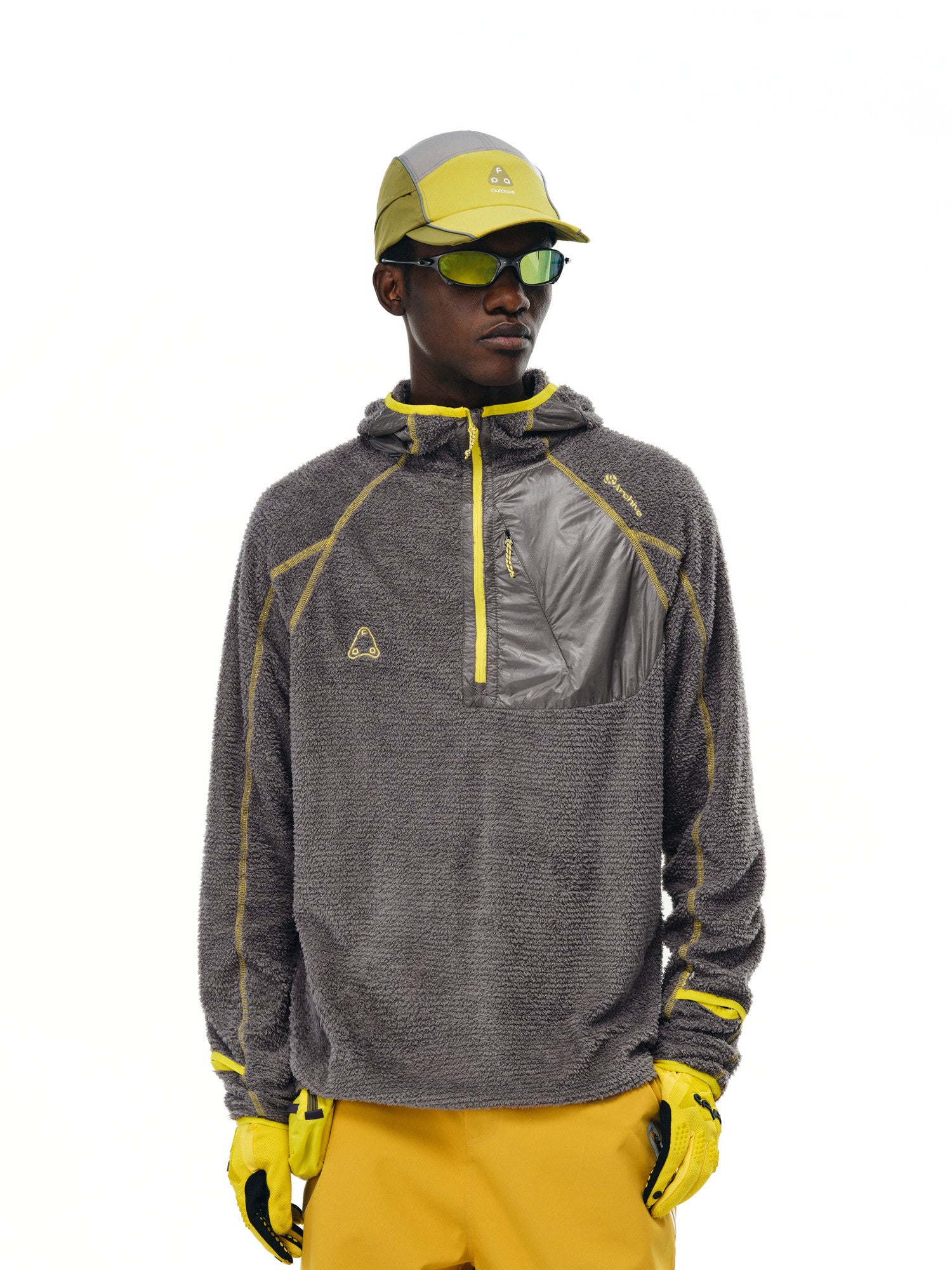 FPA Lightweight Outdoor Fleece Hooded Long-Sleeve Shirt – Minimalist Design Autumn Casual Retro Jacket Hoodie for Men