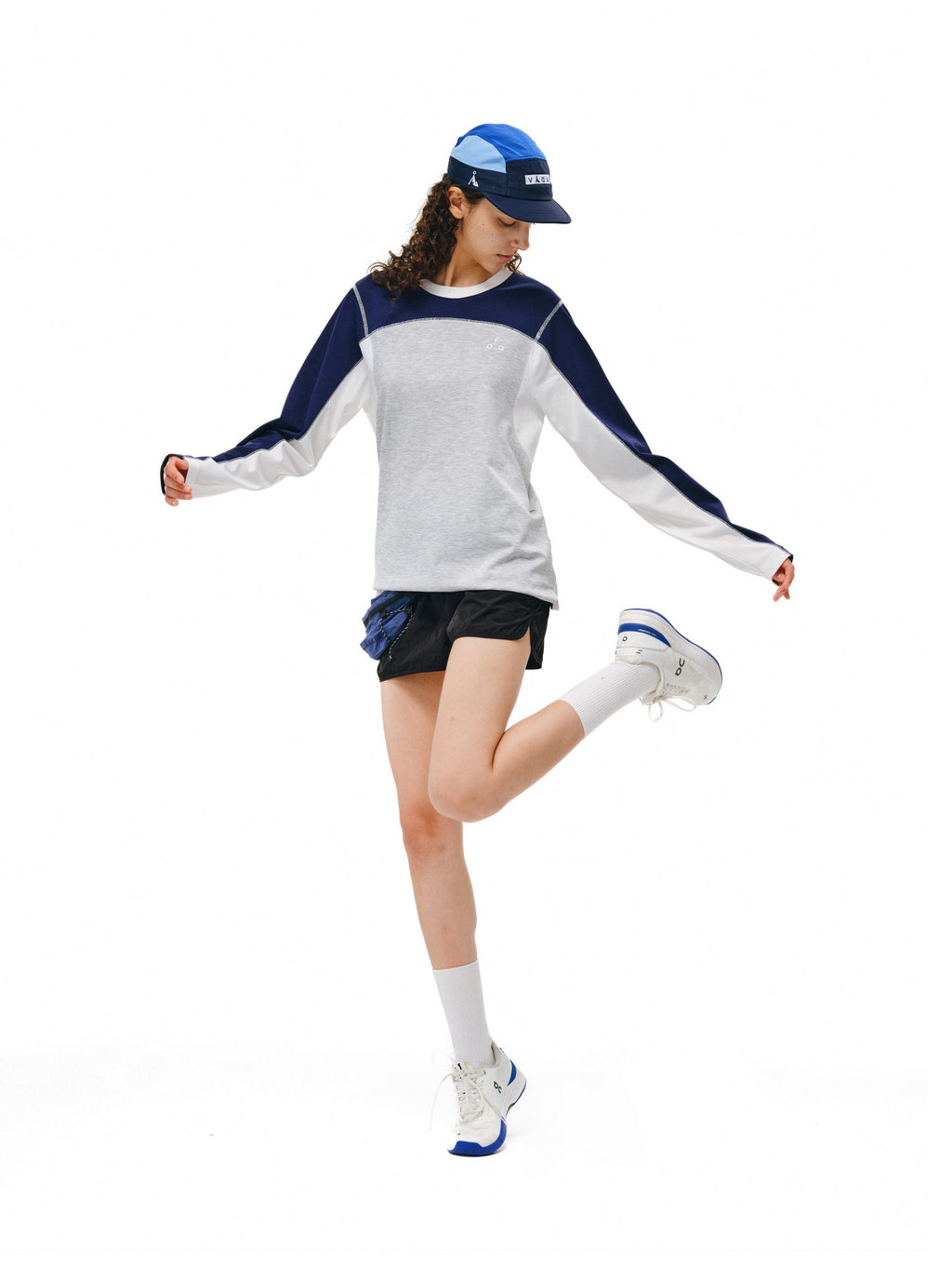 FPA Quick-Dry 7A Antibacterial Anti-Dust Mite Long-Sleeve Sports Tee, Chinese Street Style, Loose Fit, Crew Neck, Casual Unisex Couple T-Shirt