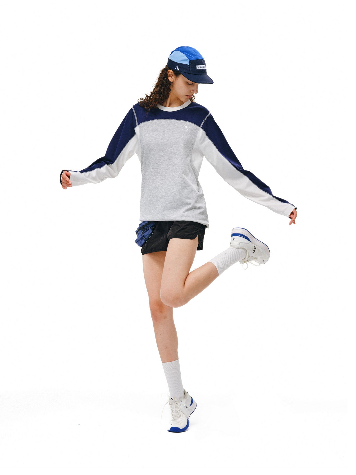 FPA Quick-Dry 7A Antibacterial Anti-Dust Mite Long-Sleeve Sports Tee, Chinese Street Style, Loose Fit, Crew Neck, Casual Unisex Couple T-Shirt