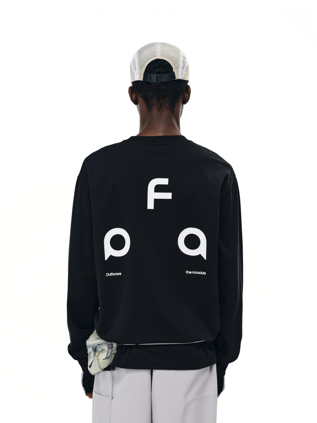 FPA Sorona UPF50+ Sun Protection Long Sleeve T-Shirt - Fall Brand Basic Logo Heavyweight Relaxed Couple Tee