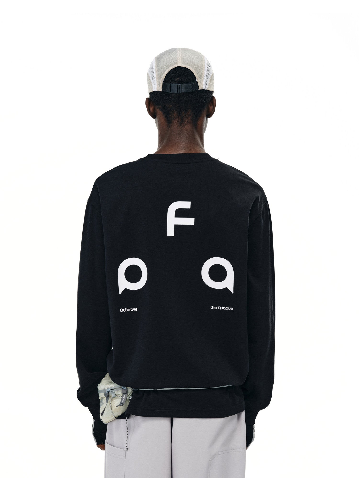 FPA Sorona UPF50+ Sun Protection Long Sleeve T-Shirt - Fall Brand Basic Logo Heavyweight Relaxed Couple Tee
