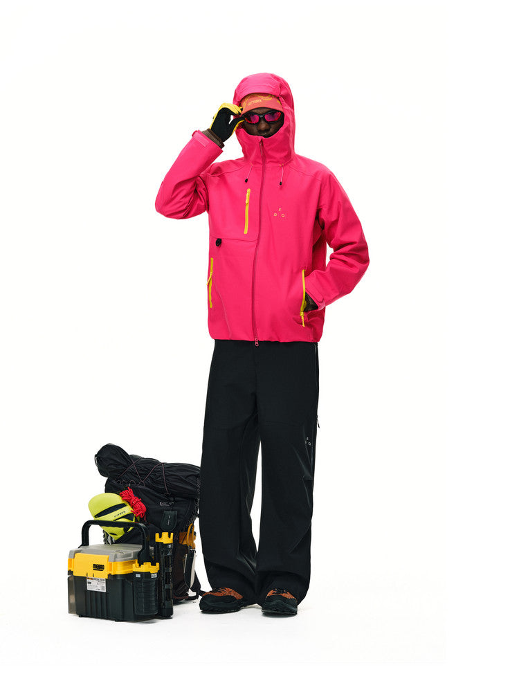 FPA Rain Shield Sealed Seam Outdoor Three-Proof Full-Seam Waterproof Jacket, Mountain Climbing Coat with Hood, Couple Sports Jacket