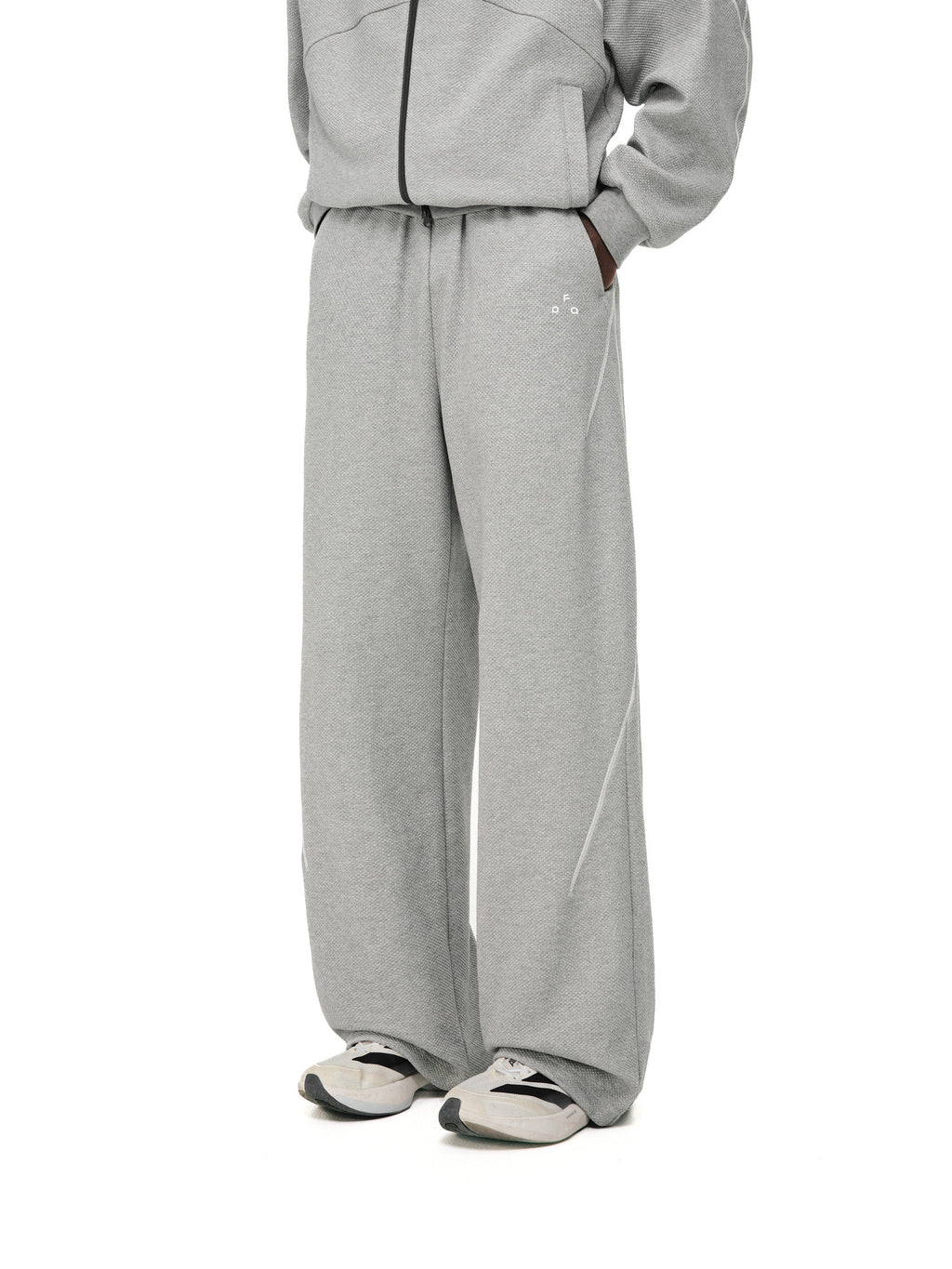 FPA Textured Jacquard Stitch Track Pants 2026 New Loose Straight Leg Lyocell Casual Sweatpants for Men
