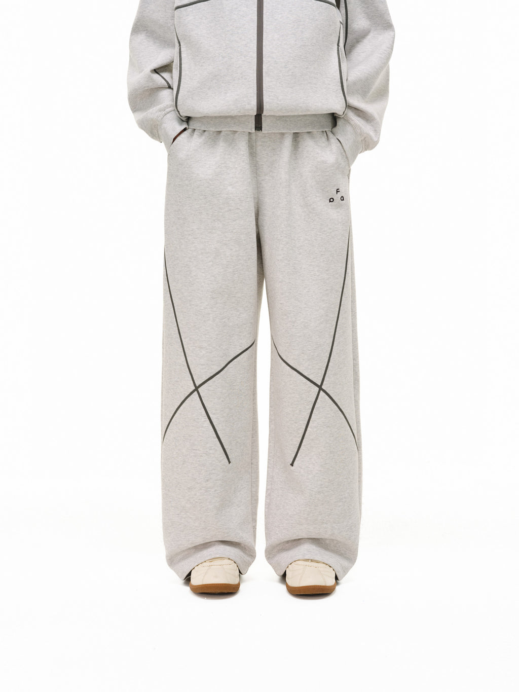 FPA Sport Air Layer Curved Sweatpants - Spring Loose Straight Wide-Leg Unisex Casual Long Pants for Men