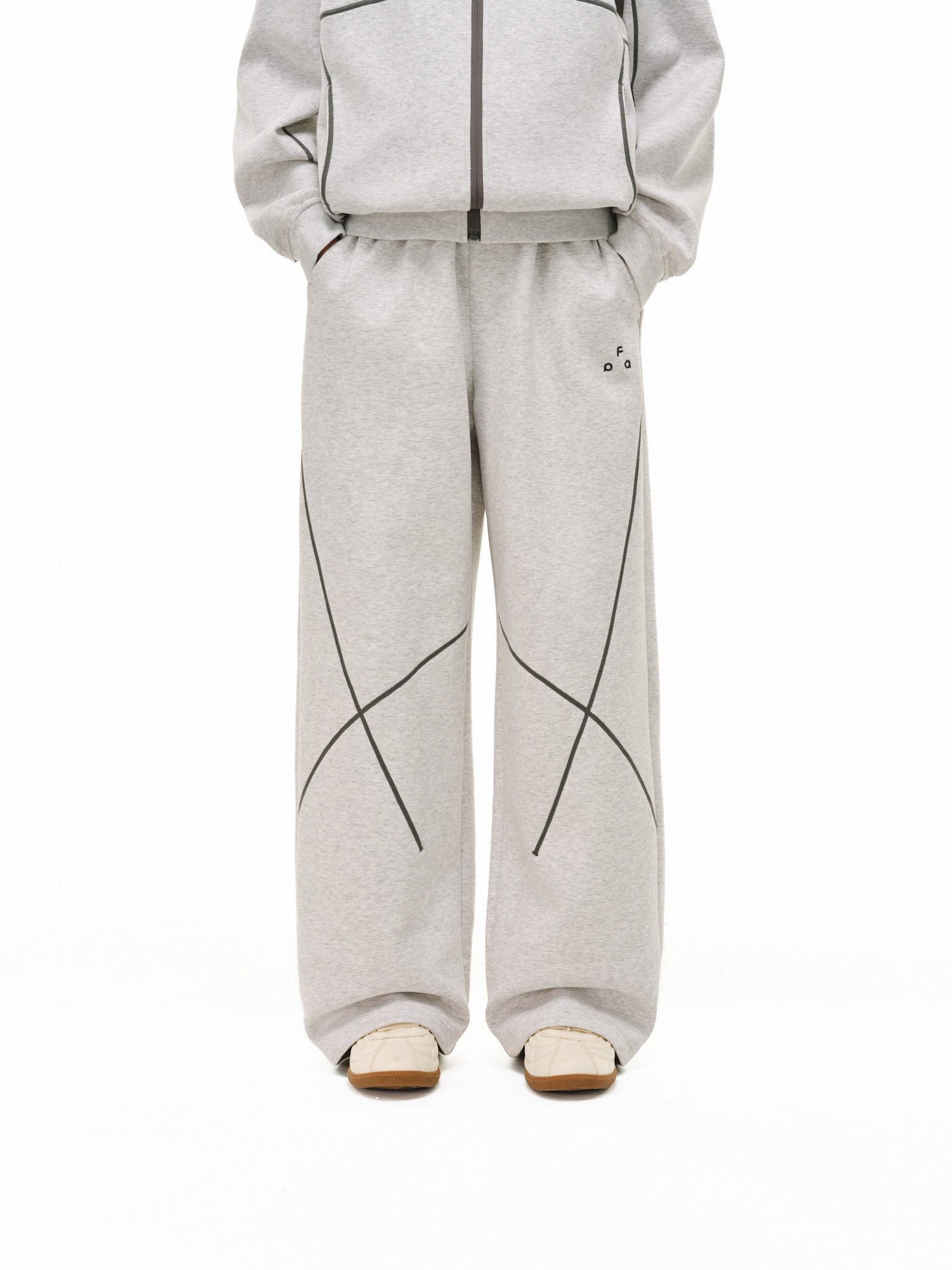 FPA Sport Air Layer Curved Sweatpants - Spring Loose Straight Wide-Leg Unisex Casual Long Pants for Men