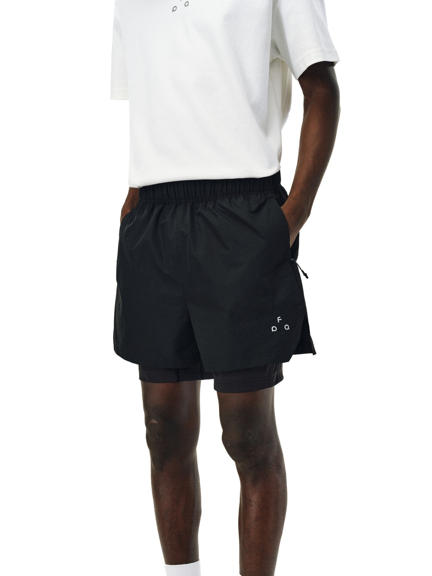 FPA Outdoor Waterproof Two-Layer Running Training Shorts - Chinese Street Style Sports Hiking Fitness Basketball Summer Casual Pants