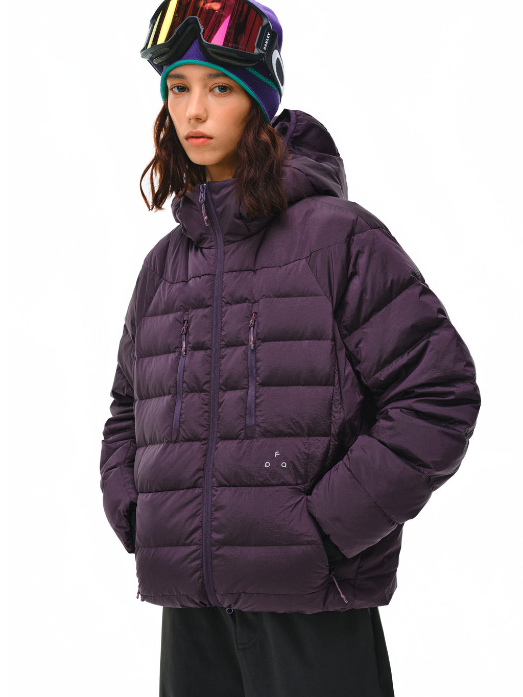 FPA Ribbed-Structure Double-Zip Lightweight Down Hooded Jacket - Winter Lightweight Premium Couple Down Coat