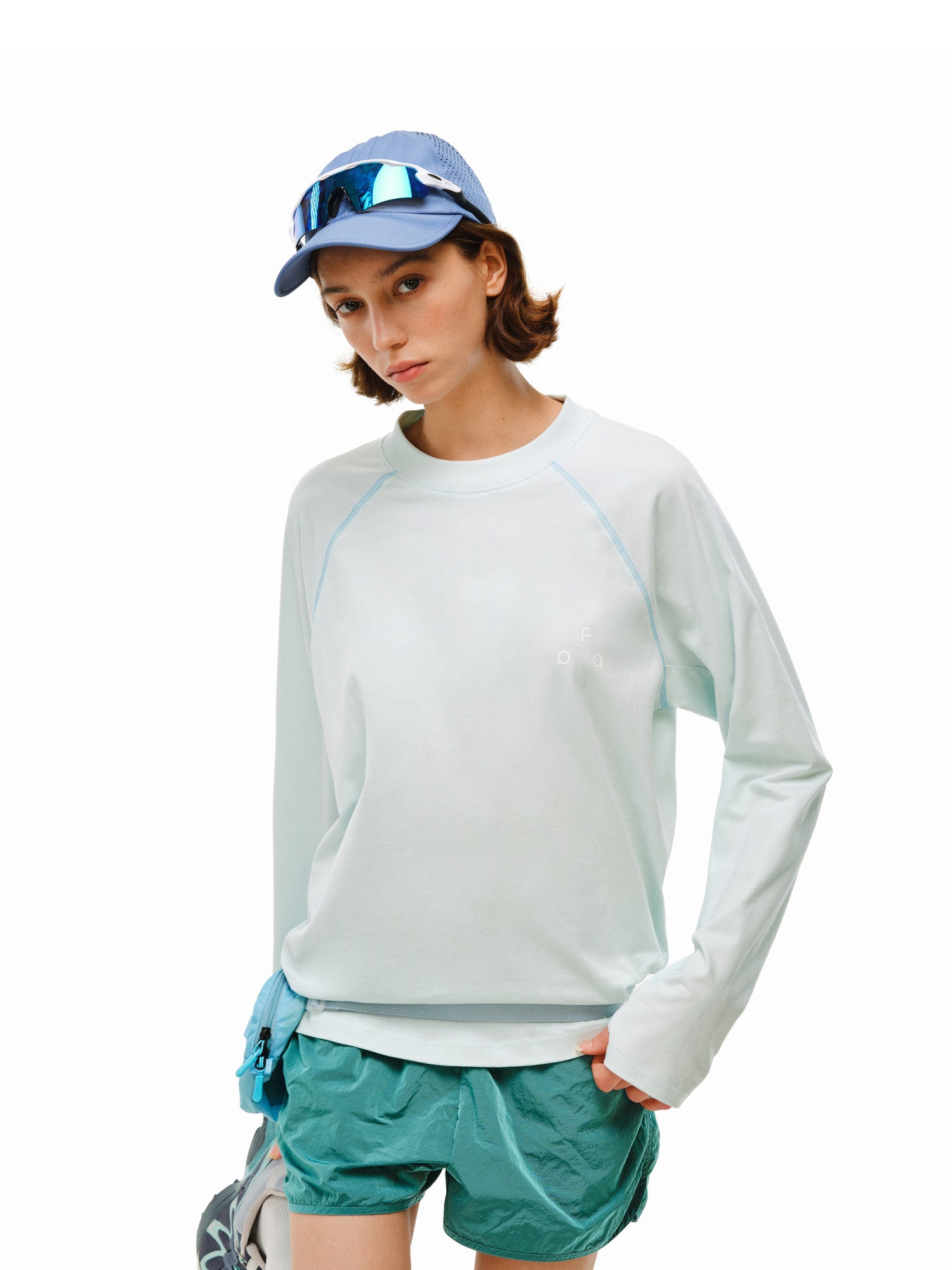 FPA Quick-Dry Structured Logo Long-Sleeve Outdoor T-Shirt – Spring Basic Casual Loose-Fit Crew Neck Unisex Sports Tee