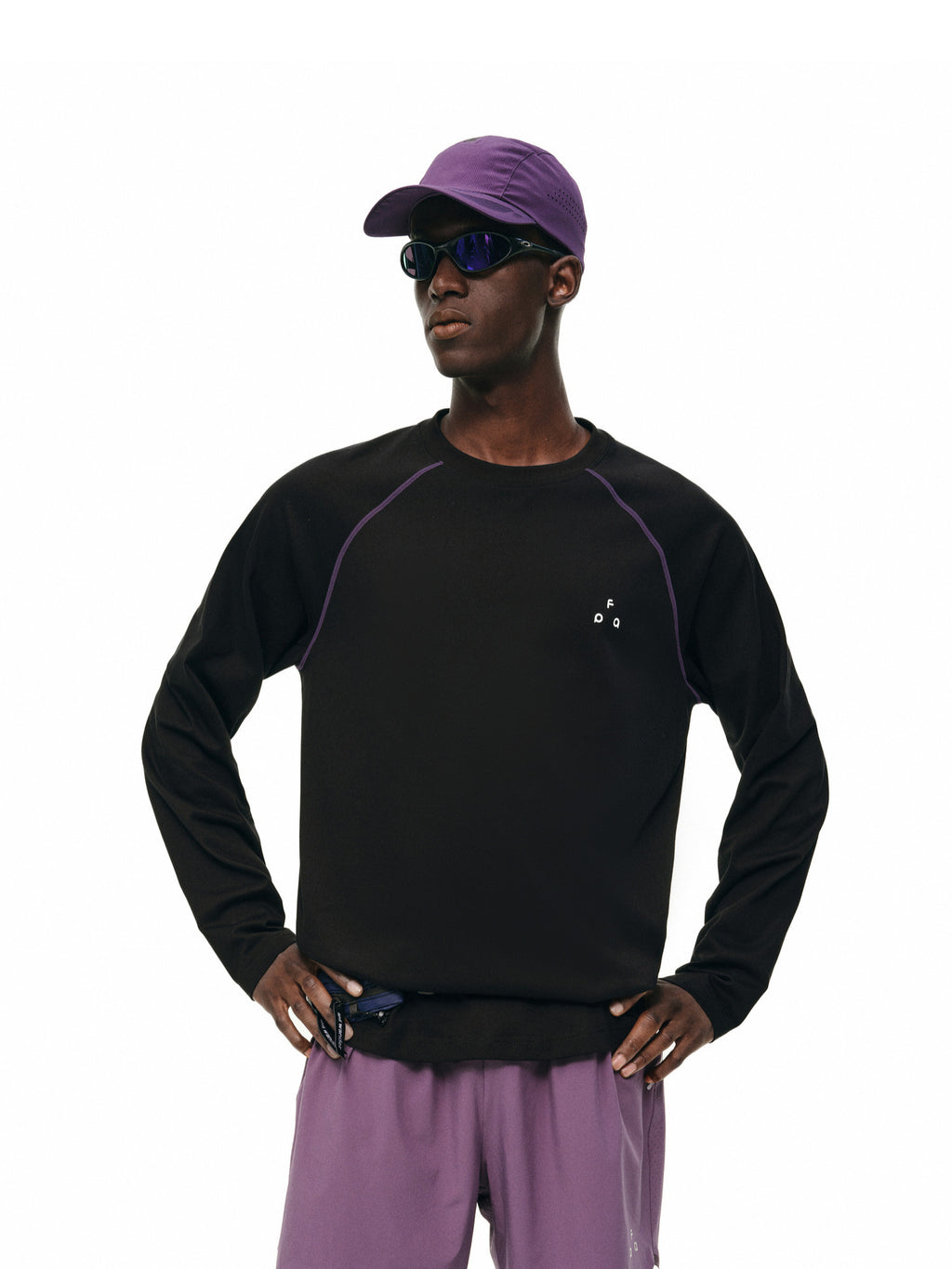 FPA Basic Crew Neck Printed Long Sleeve T-Shirt - Lightweight Unisex Casual Tee for Men and Women (Autumn)