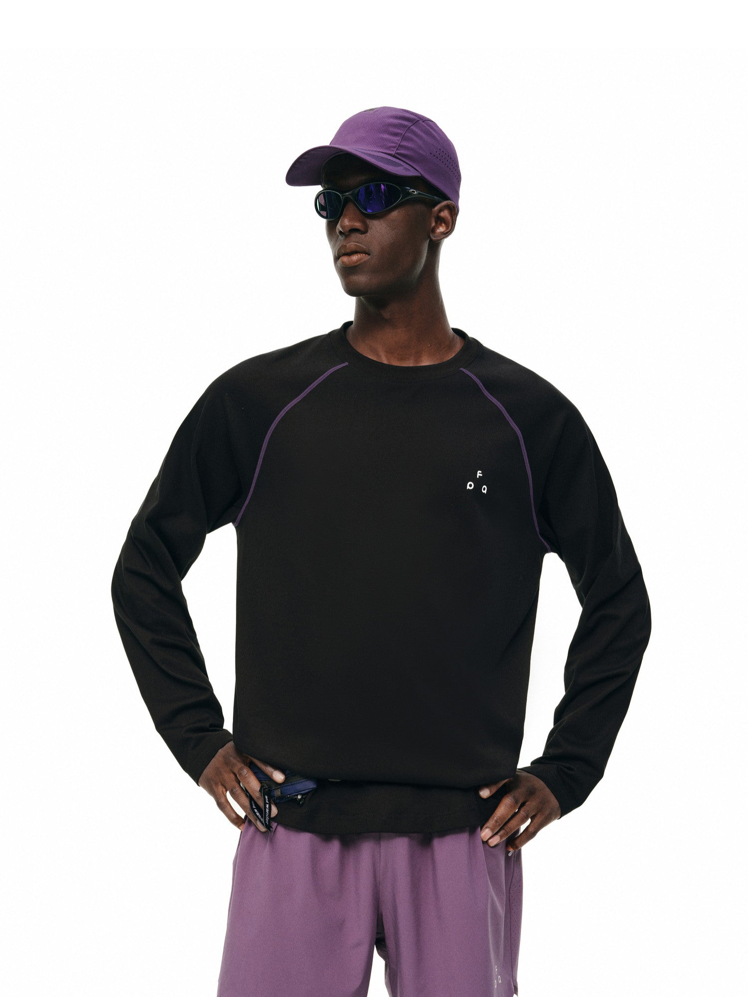 FPA Basic Crew Neck Printed Long Sleeve T-Shirt - Lightweight Unisex Casual Tee for Men and Women (Autumn)