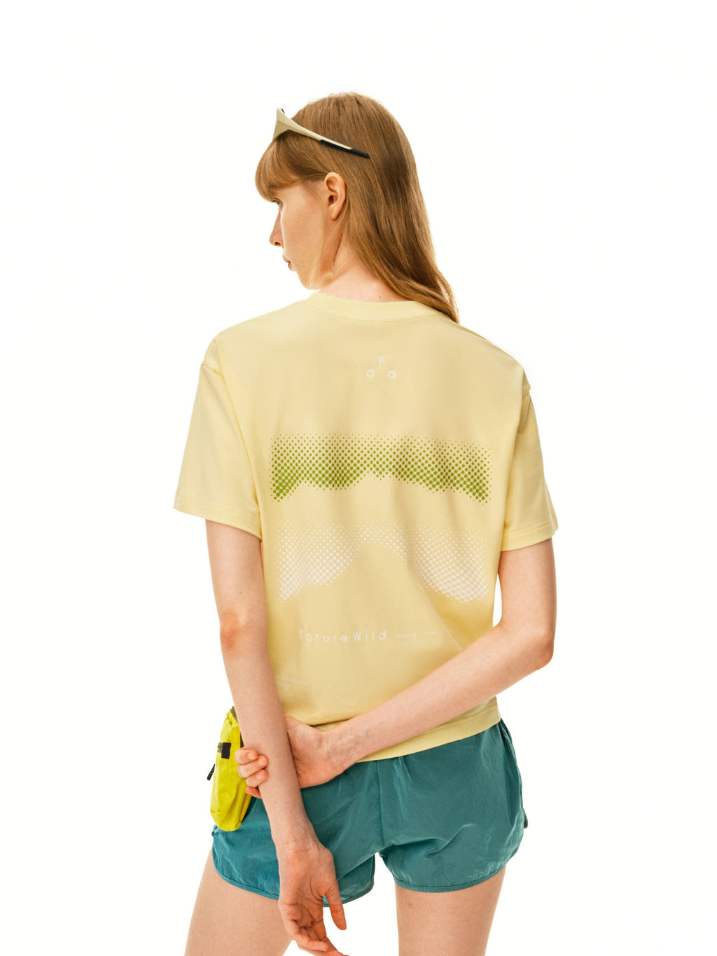 FPA COOLMAX Mountain Wave Gradient Short Sleeve T-Shirt - Summer Cool & Quick-Dry Breathable Crew Neck Unisex Tee