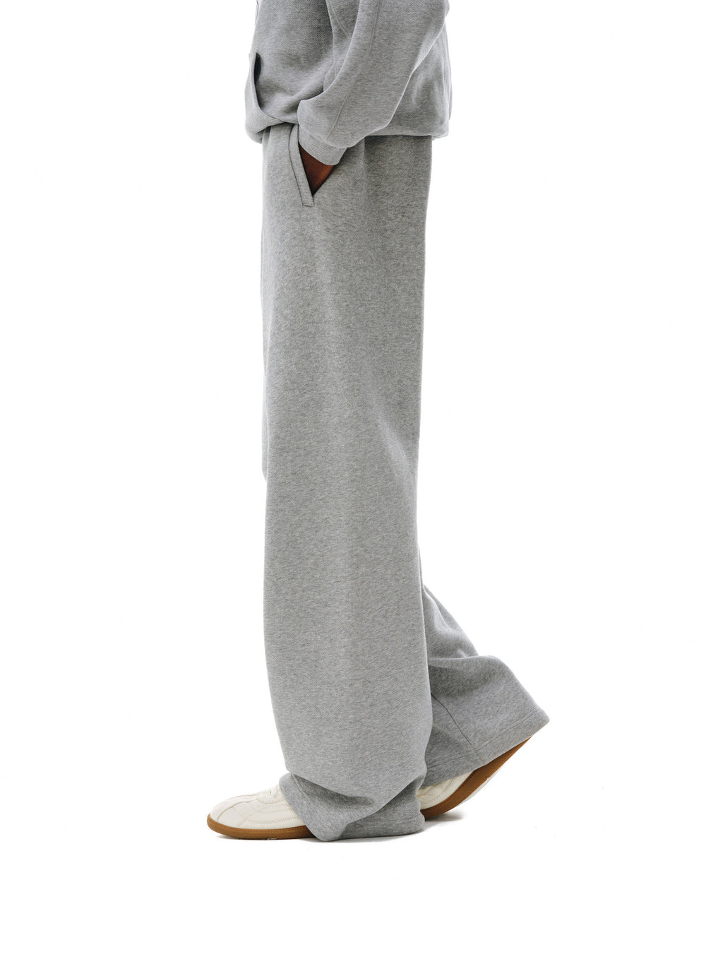FPA Outdoor Thermoregulating Warm 5A Antibacterial Anti-Static Textured Knit Sweatpants – Loose Straight-Leg Trousers for Spring/Autumn