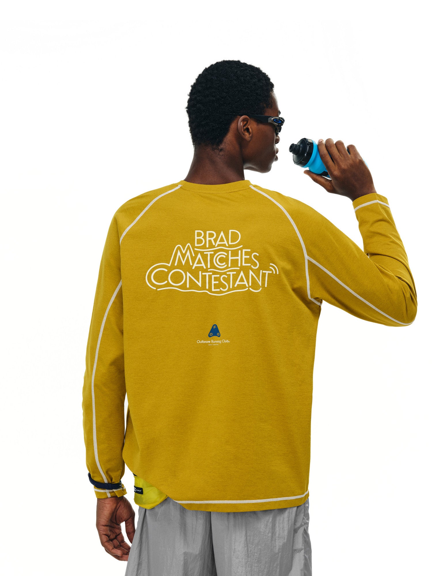 FPA Outdoor Sports Hasu Line Long Sleeve T-Shirt - Loose Fit, Crew Neck, American Style, Couple Casual Chinese Trend Tee