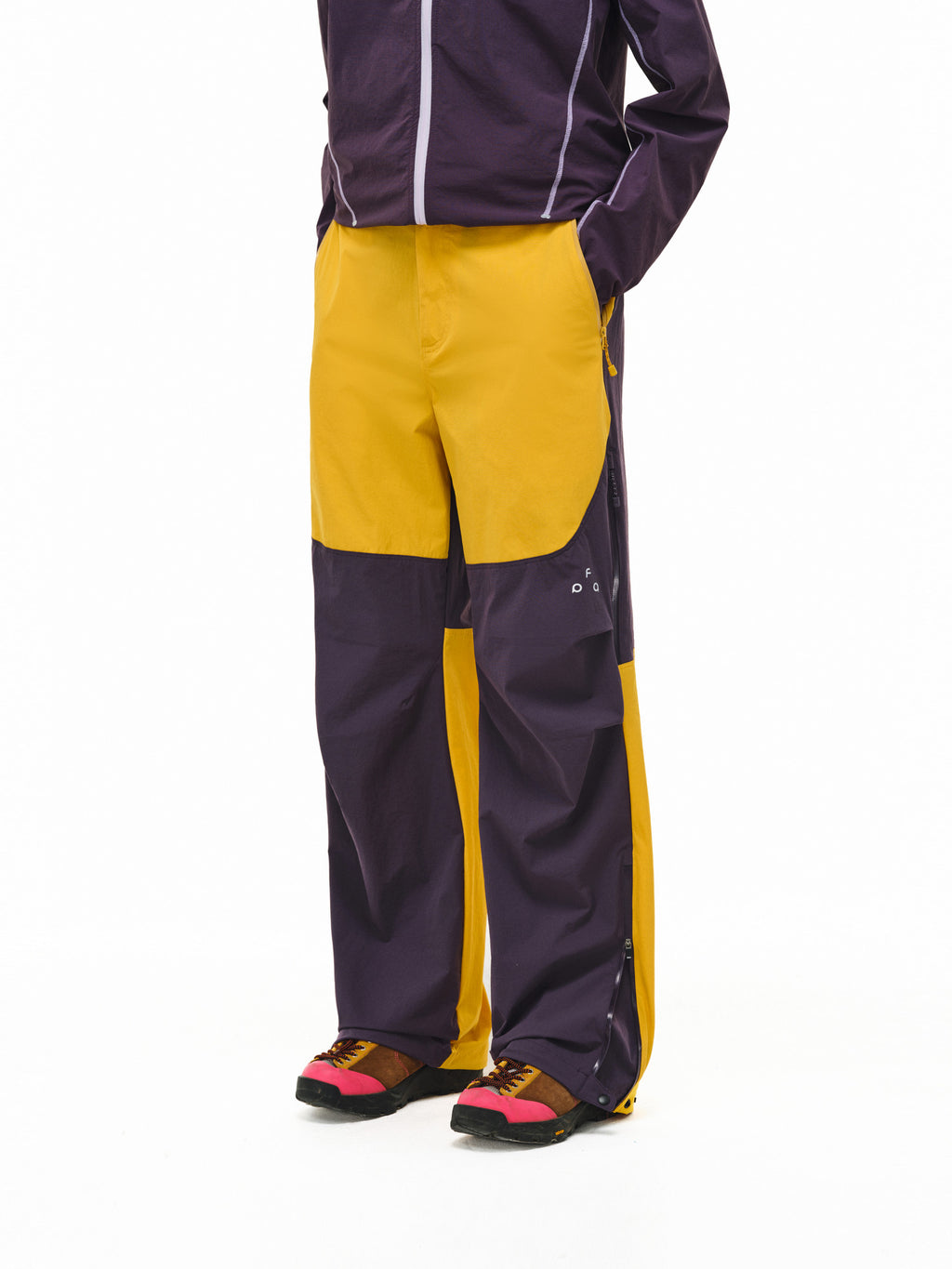 FPA Outdoor Color-Block Slim Straight Leg Quick-Dry Hiking Pants for Men