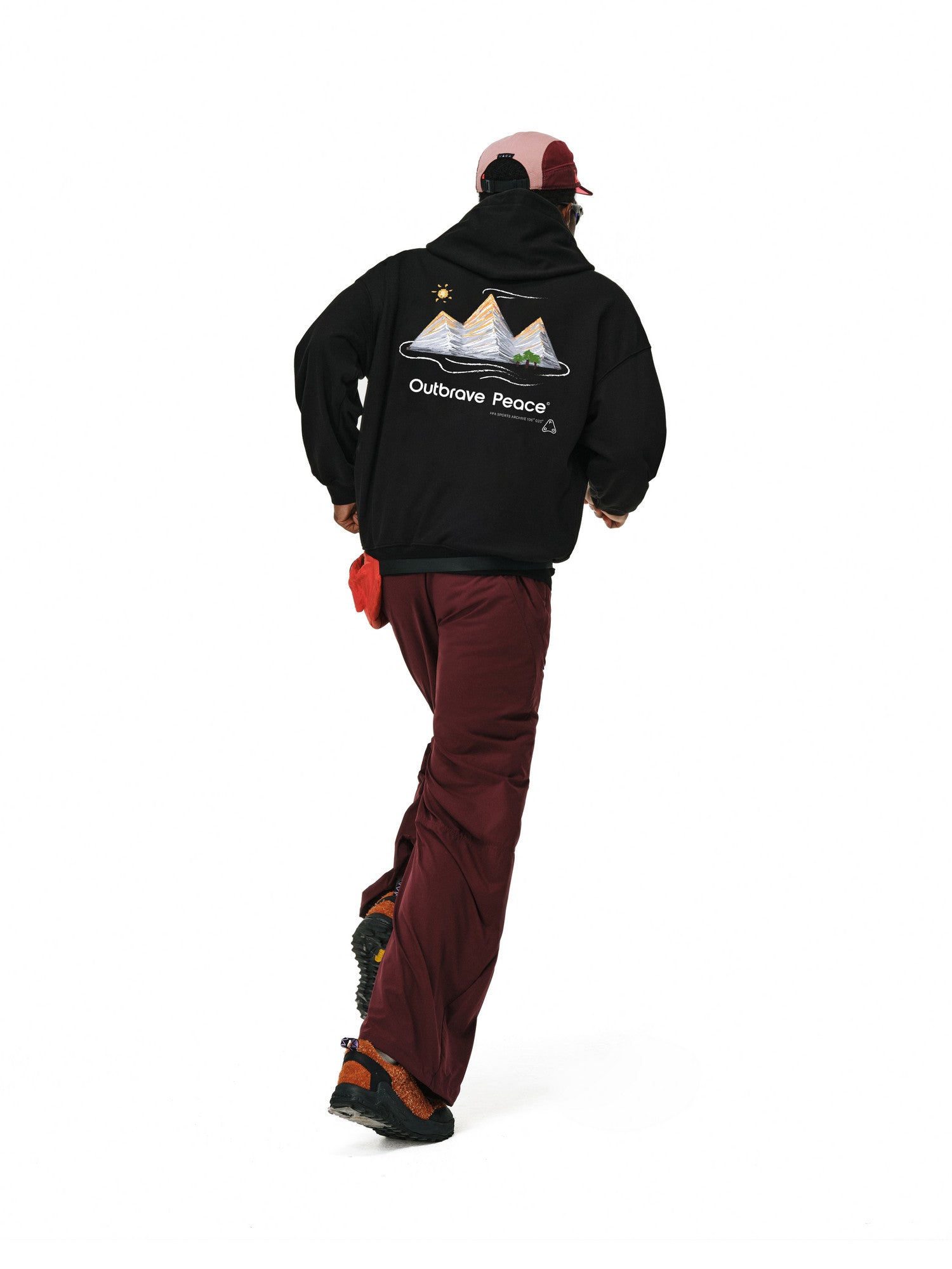 FPA Unidirectional Moisture-Wicking Fleece-Lined Outdoor Thermal Printed Hoodie