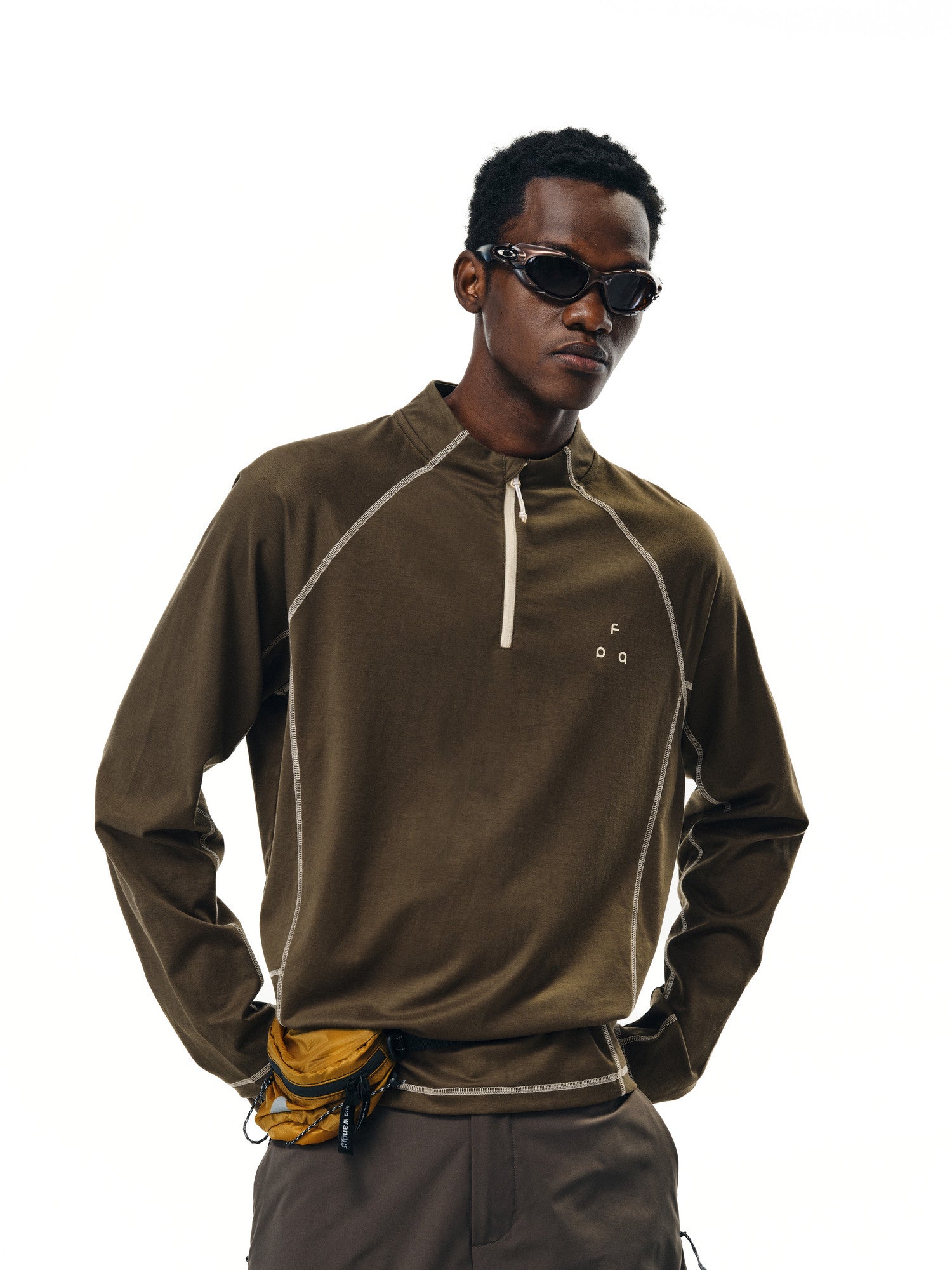FPA Sorona Lyocell UPF50+ Sun Protection Half High Collar Long Sleeve Outdoor Sports Casual Autumn T-Shirt