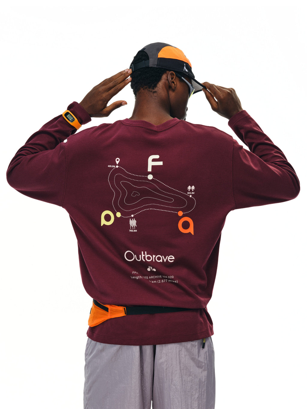 FPA Warm Fleece Long-Sleeve Casual Sports Top - Chinese Streetwear Trendy Loose Autumn Crew Neck Heavyweight Couple T-Shirt for Men