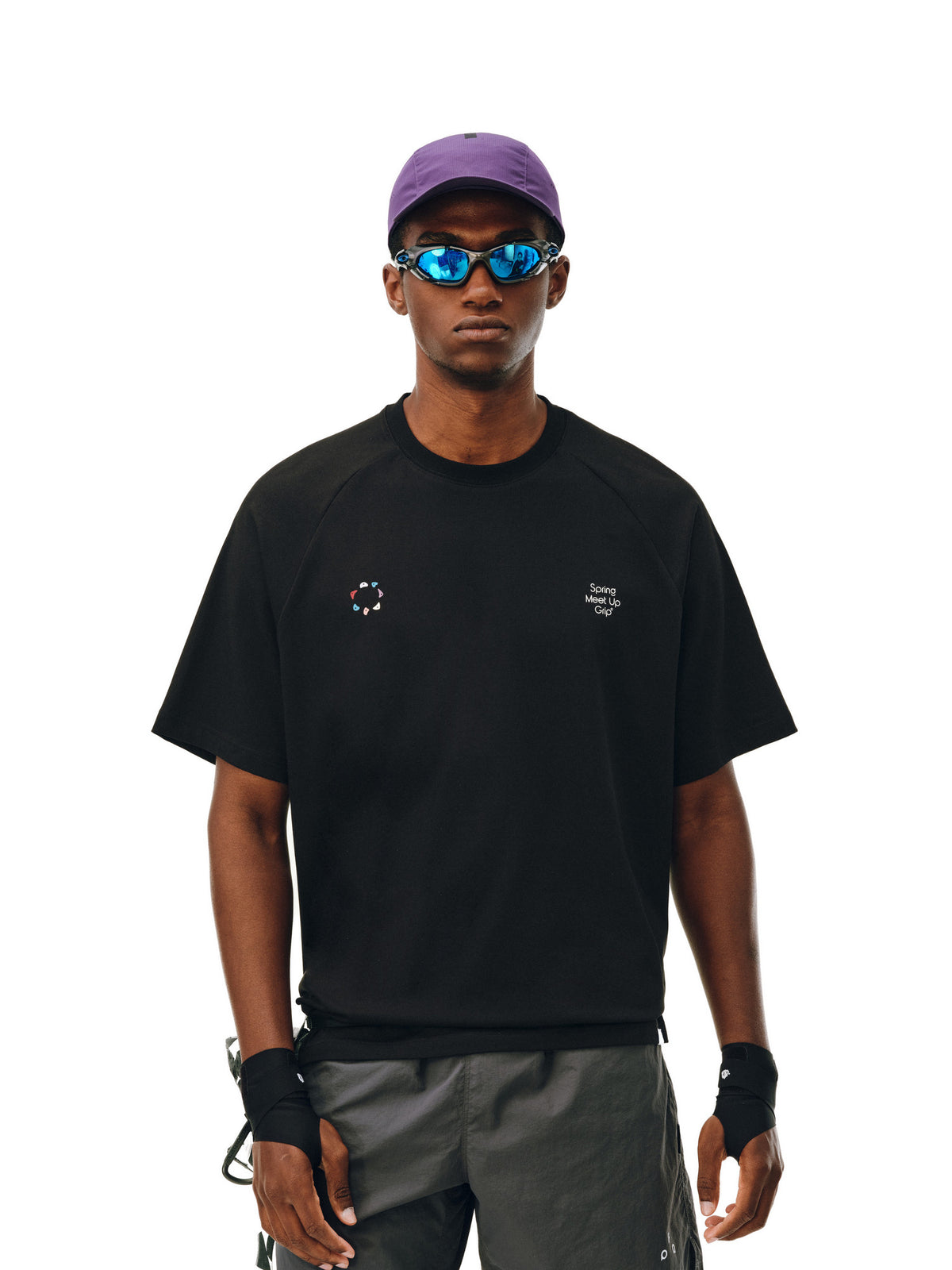 FPA Climbing Print Contrast Color COOLMAX Short Sleeve Summer Round Neck Half Sleeve Unisex Outdoor Sports T-Shirt for Men