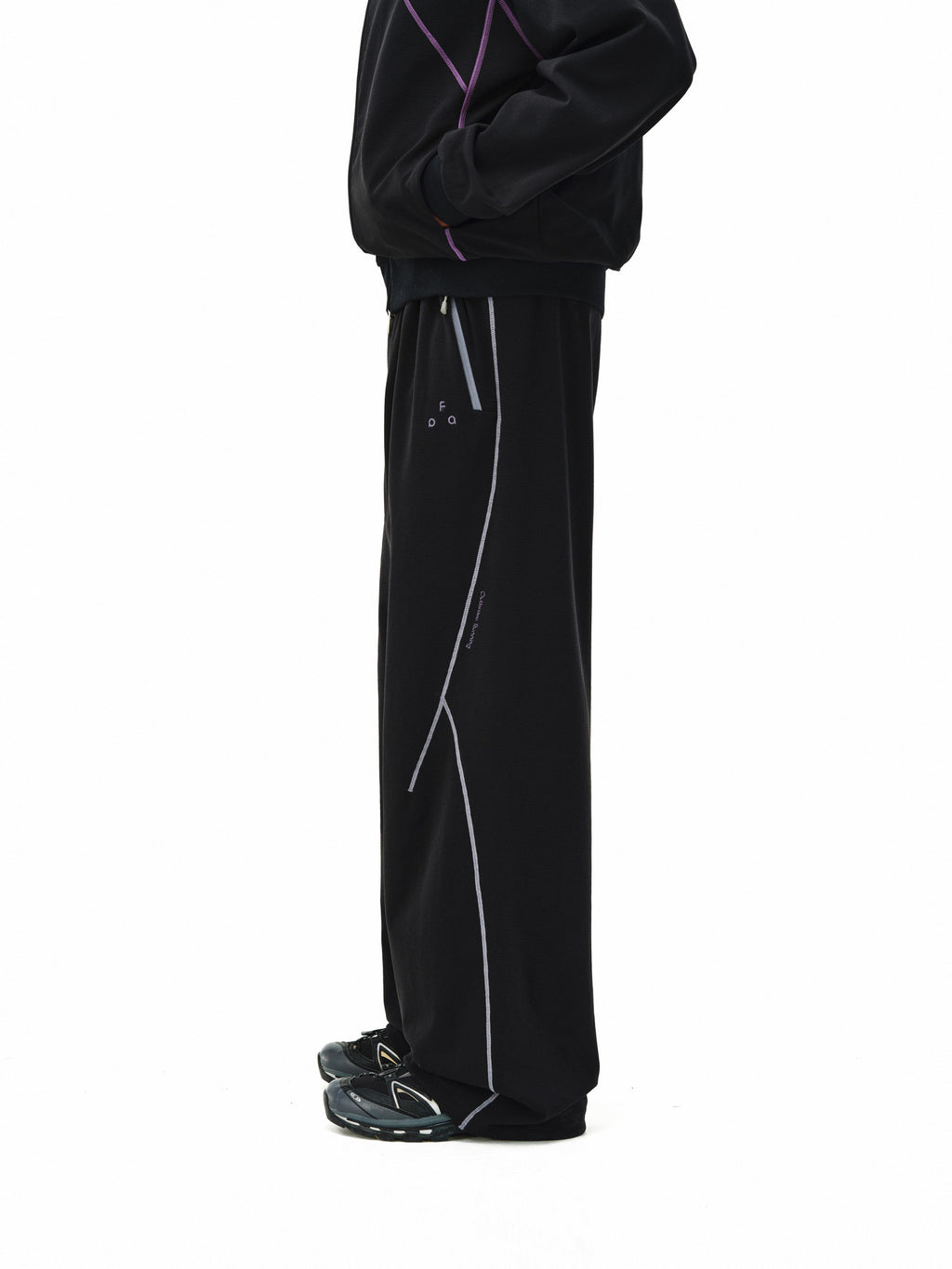 FPA Lightweight Breathable Contrast Stitch Textured Knit Pants - Relaxed Straight Leg Unisex Outdoor Casual Trousers