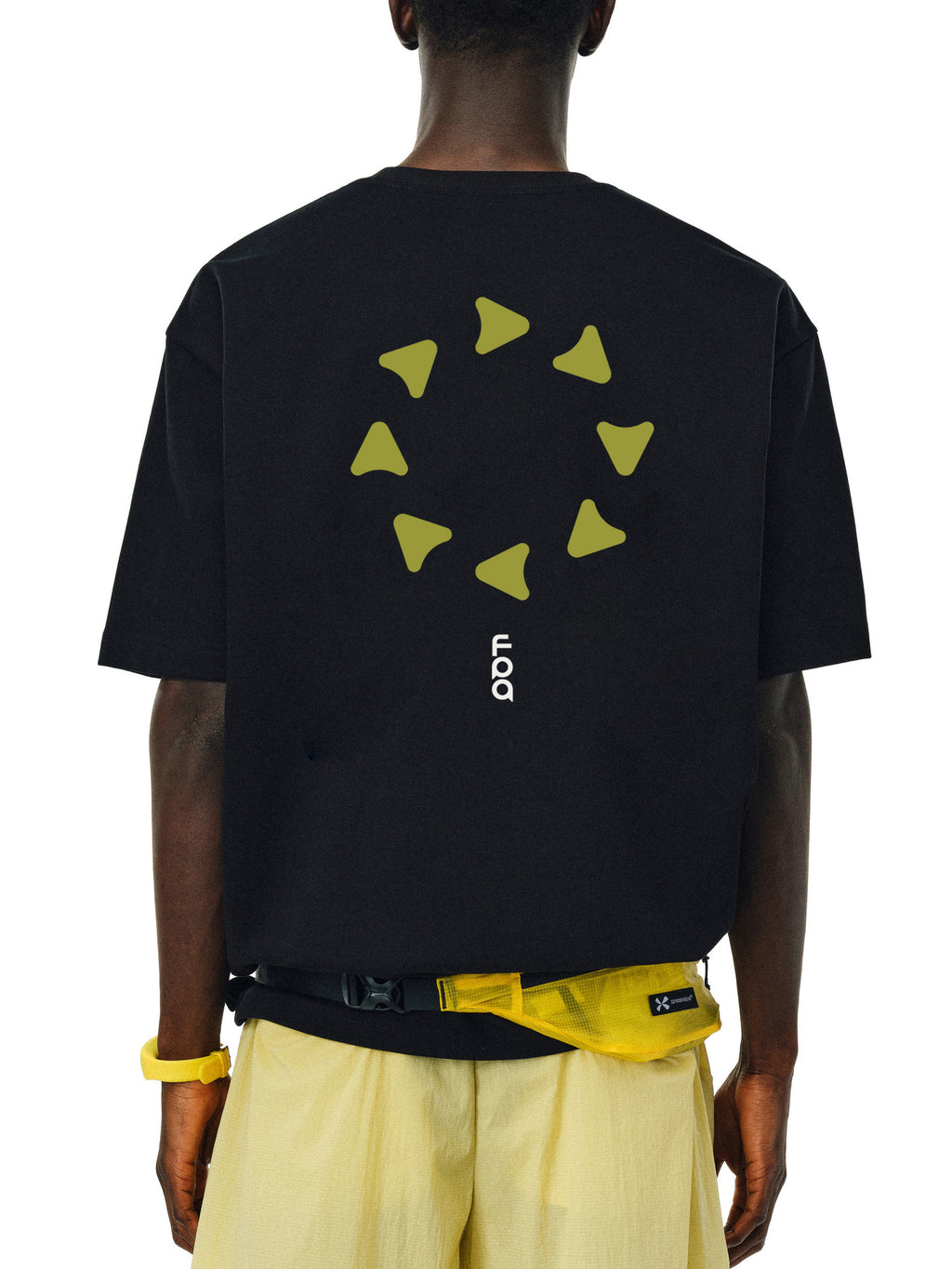 FPA Cool-Touch Ice Skin Sports Outdoor Short Sleeve T-Shirt, Streetwear Trendy American Style Summer Casual Couple Black Short Sleeve Men