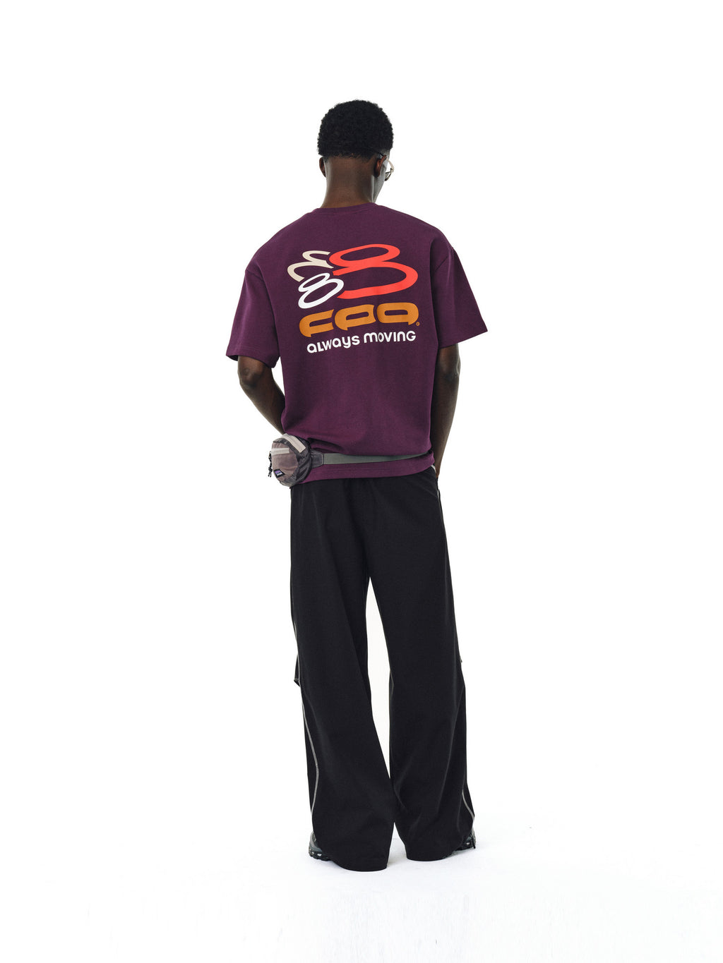 FPA Colorful Logo Short Sleeve T-Shirt - Summer American Streetwear Unisex Loose Heavyweight Crew Neck Tee for Men