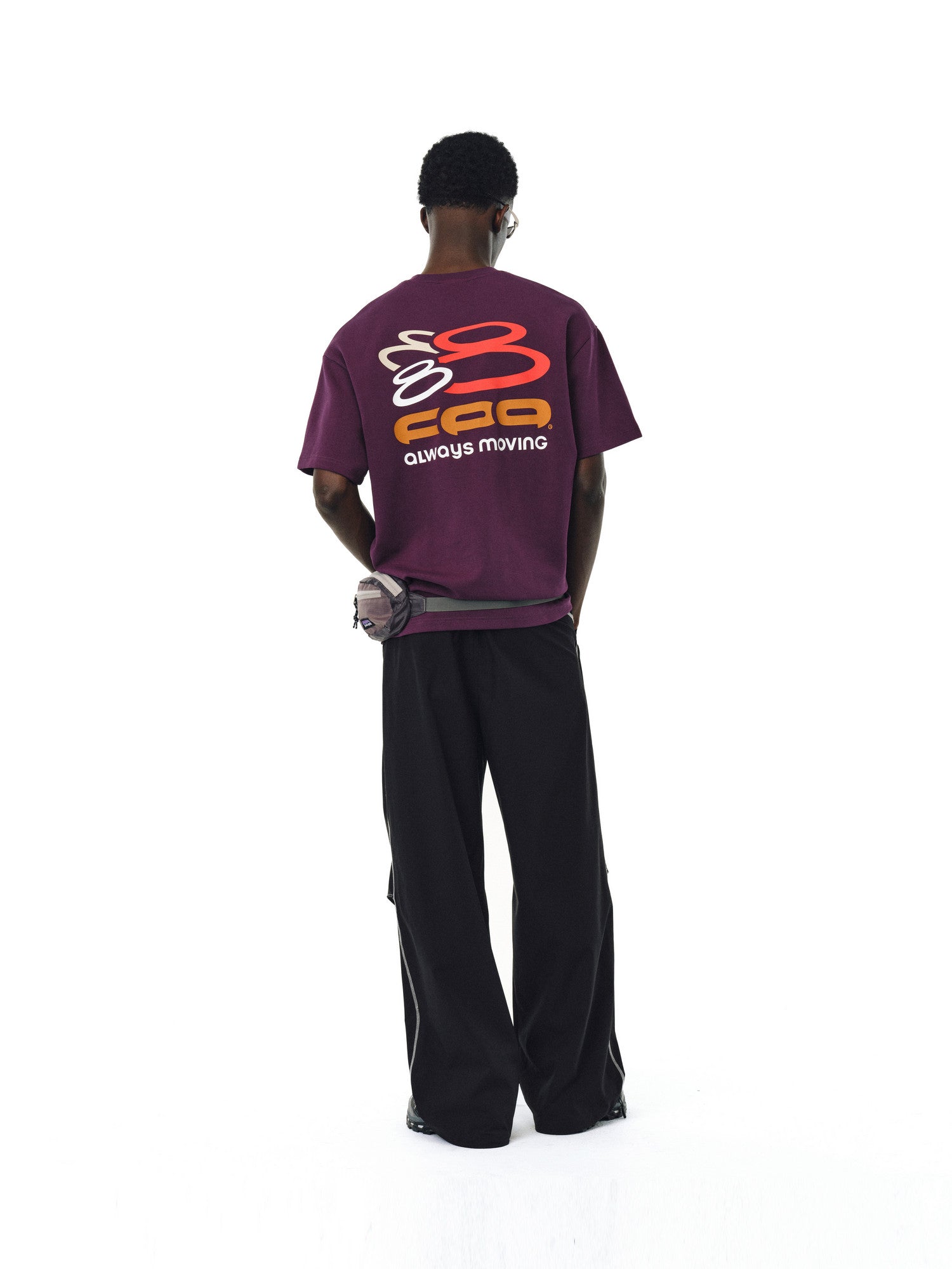 FPA Colorful Logo Short Sleeve T-Shirt - Summer American Streetwear Unisex Loose Heavyweight Crew Neck Tee for Men