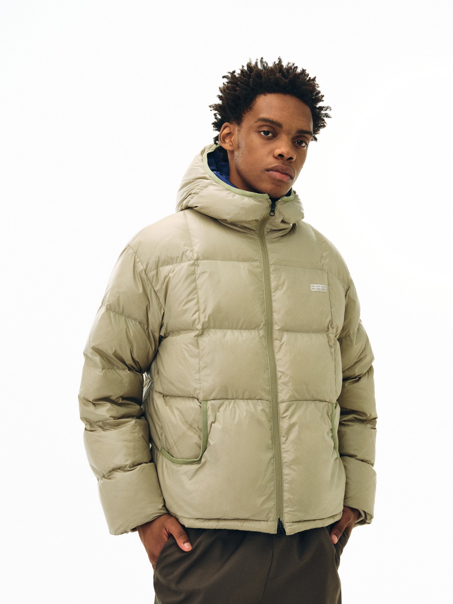FPA Short Quilted Down Jacket for Women and Men, Winter Thick Warm Hooded Puffer Coat, Casual Loose Fit