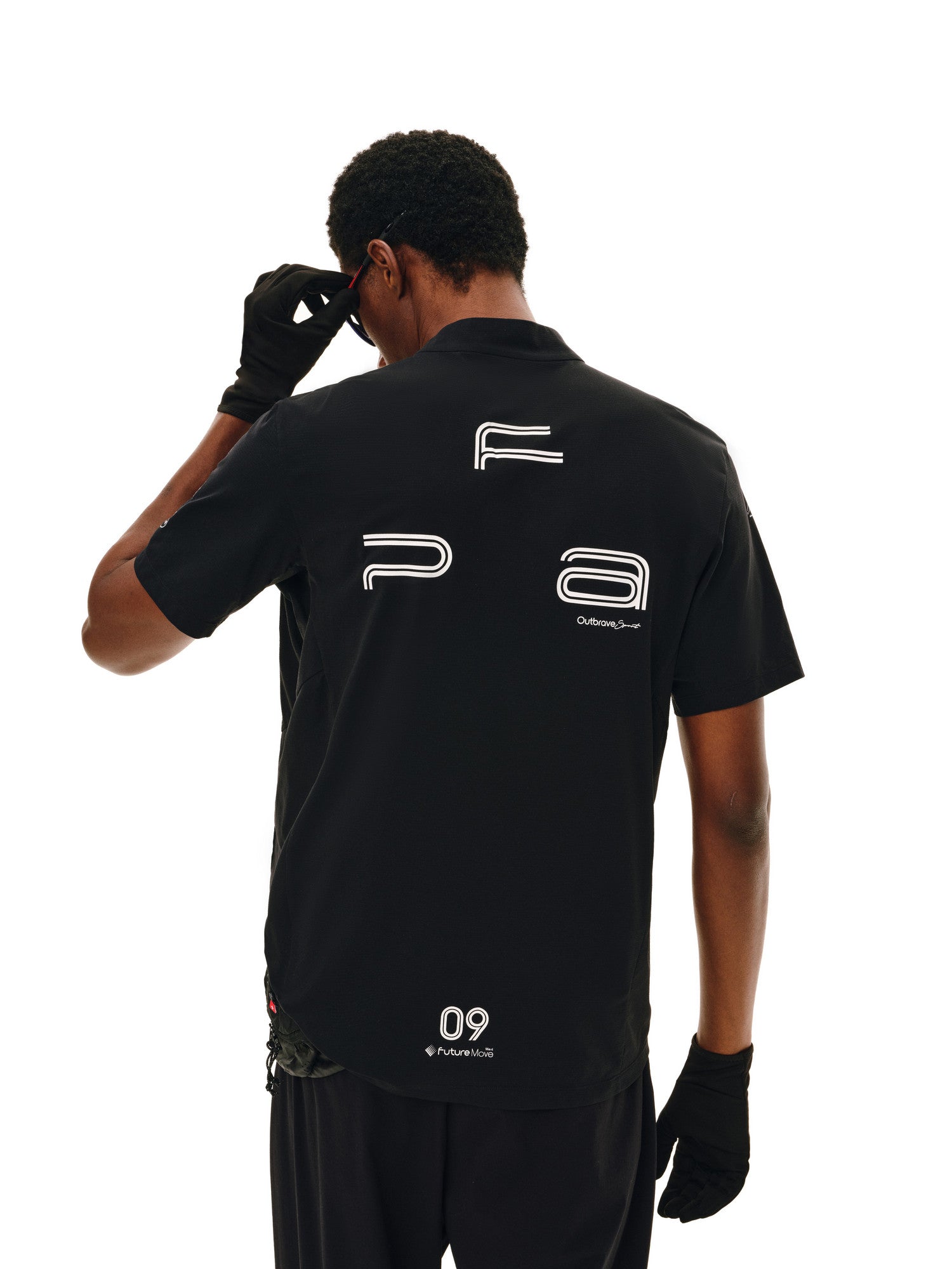 FPA Racing Cycling Half-Zip Short Sleeve T-Shirt – Breathable Quick-Dry Outdoor Summer Print Fitted Couple Tee for Men