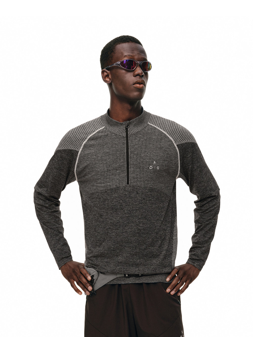 FPA Seamless Half-Zip Long-Sleeve Sports Shirt for Men and Women – Quick-Dry, Breathable, Color-Blocked Casual Top for Spring and Fall