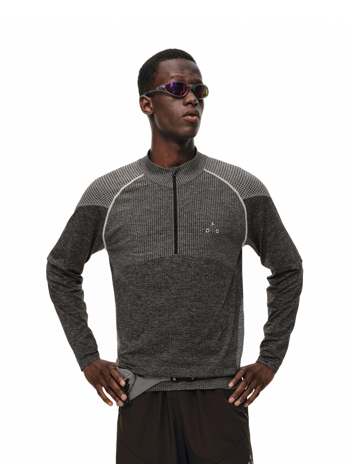 FPA Seamless Half-Zip Long-Sleeve Sports Shirt for Men and Women – Quick-Dry, Breathable, Color-Blocked Casual Top for Spring and Fall