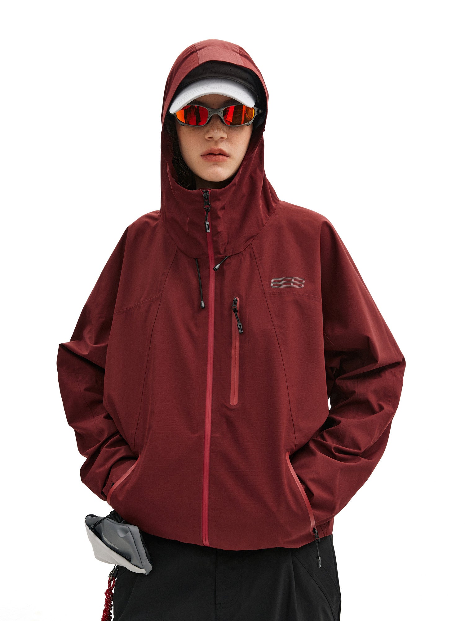 FPA Waterproof Outdoor Hard Shell Jacket with Fully Taped Seams, Couple Outdoor Sports Jacket for Men