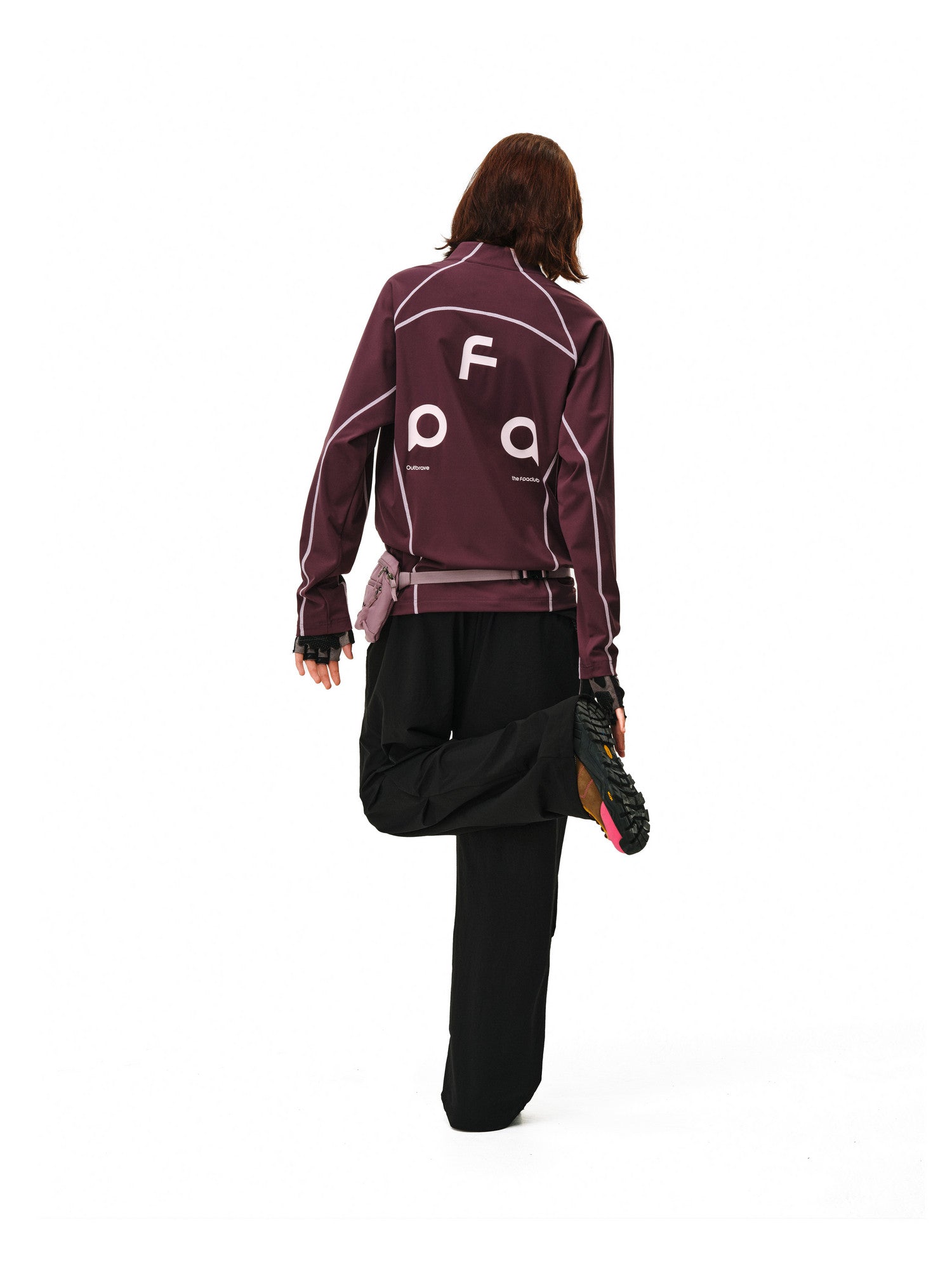 FPA Color-Block Long-Sleeve Cycling T-Shirt for Men and Women, Autumn Half-Zip Half-Turtleneck, Quick-Dry, Athletic Top