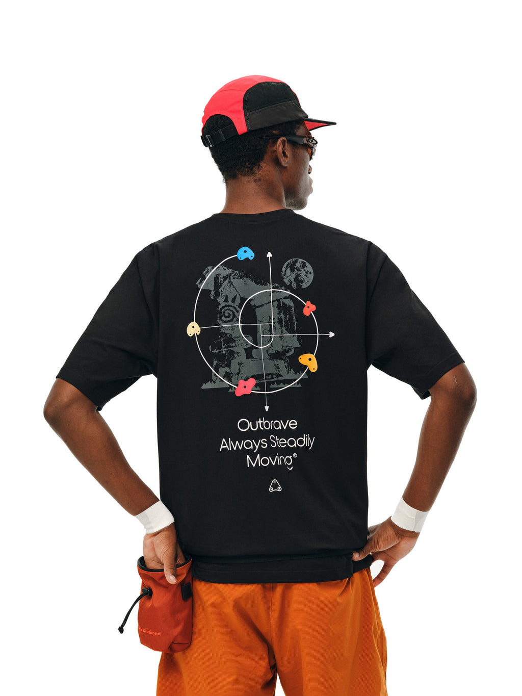 FPA COOLMAX Quick-Dry Lyocell Climbing Sports Printed Short Sleeve T-Shirt, Summer Cool-Touch Breathable Couple Tee for Men