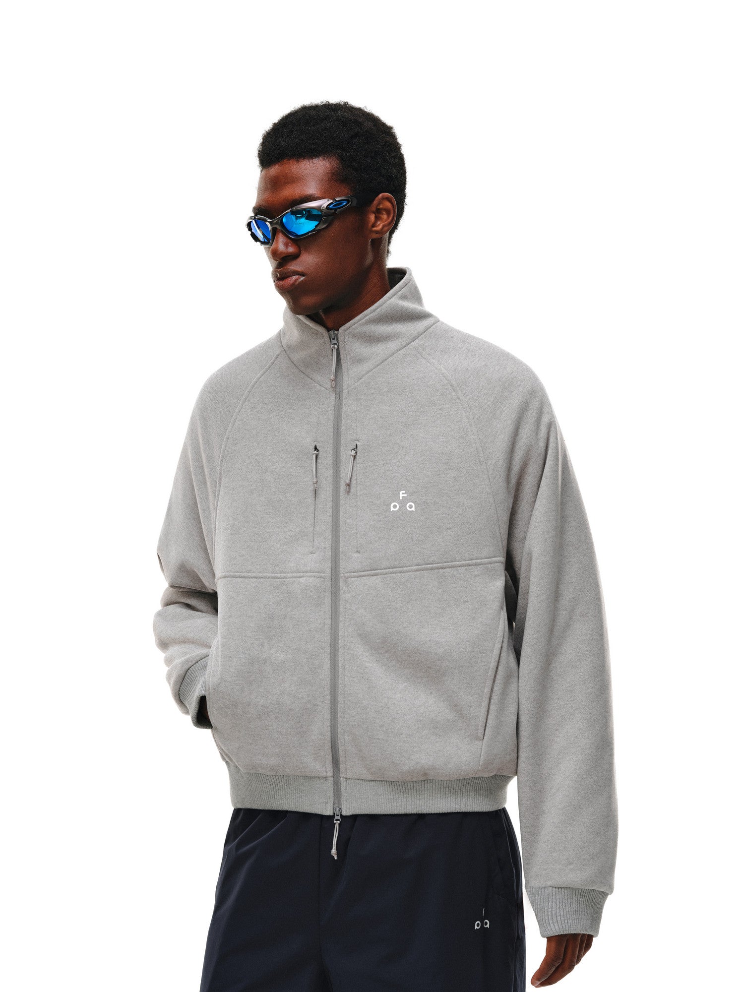 FPA Wool-Blend Thermal Lined Outdoor Double-Zip Jacket – Autumn/Winter Stand Collar Unisex