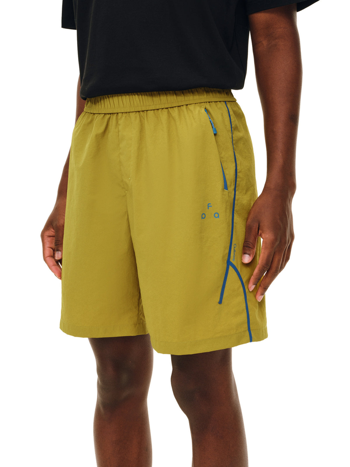 FPA Outdoor Lightweight Sports Contrast Color Water-Repellent Tear-Resistant Shorts Summer Pocket Zipper Hasso Five-Point Shorts for Men
