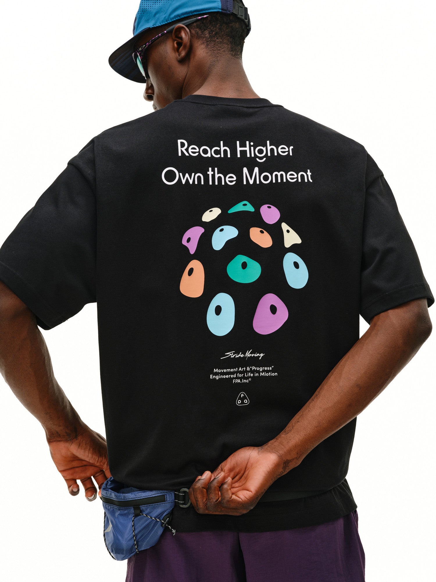 FPA Cool-Touch Quick-Dry 7A Antibacterial Athletic Short Sleeve T-Shirt for Outdoor Leisure, Round Neck, Printed, Couple Style, Summer Half Sleeve Tee