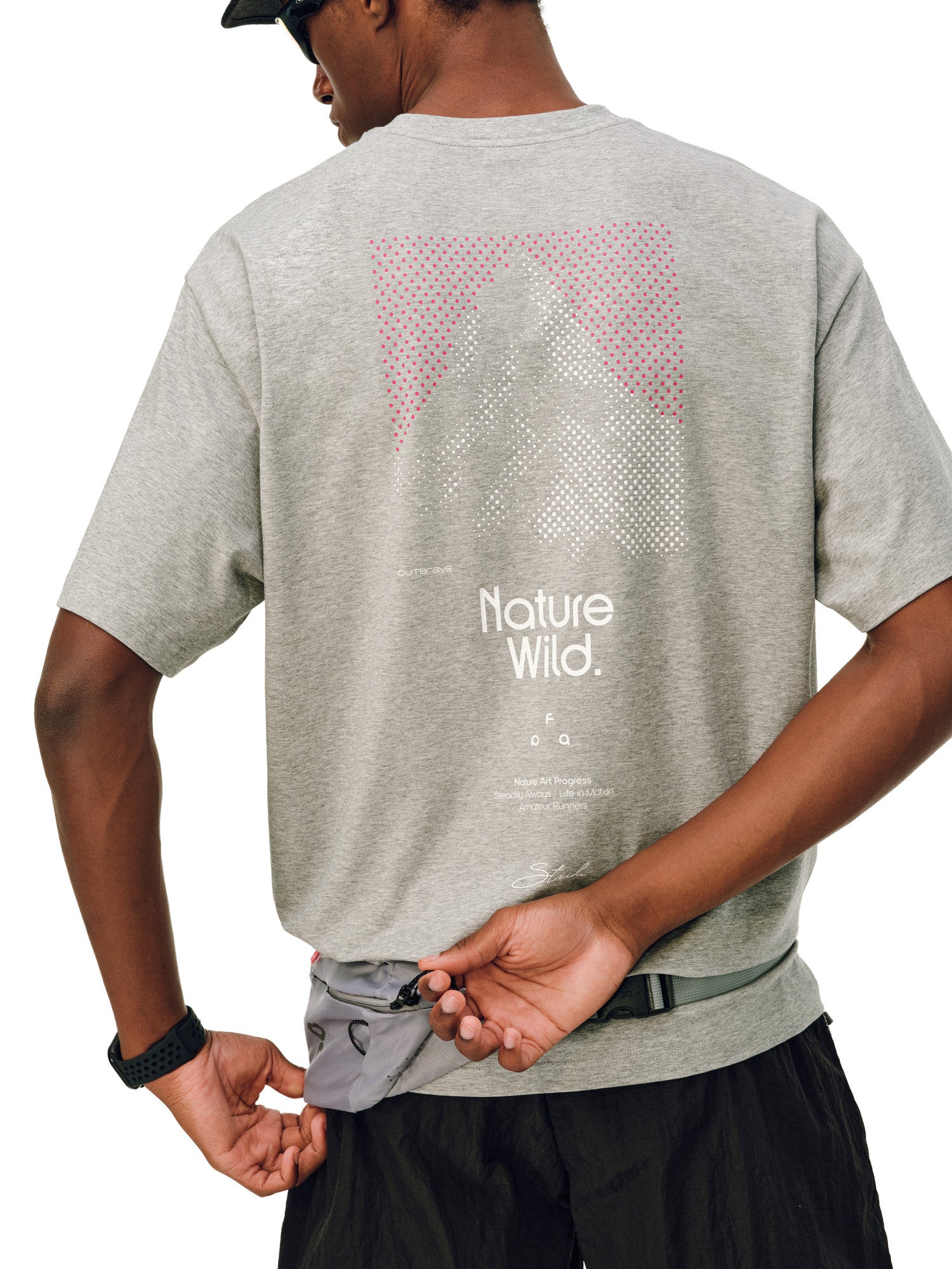 FPA Polka Dot Mountain COOLMAX Short Sleeve Summer Outdoor Sports Crew Neck Casual Couple T-Shirt