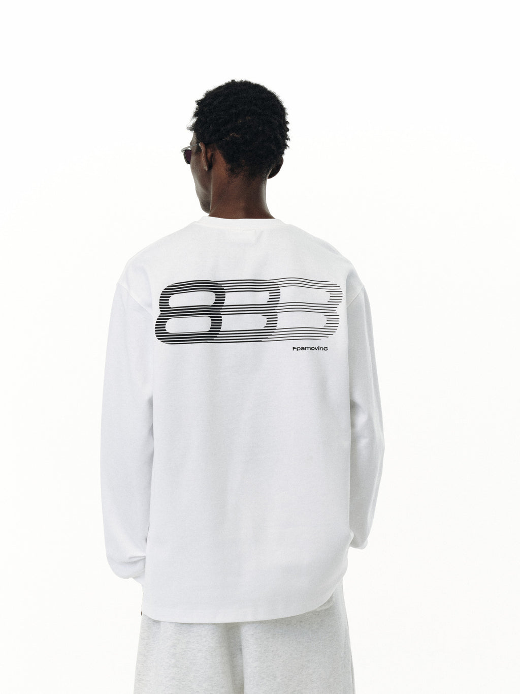 FPA Ice-Feel Long-Sleeve Oversized Logo T-Shirt – Cotton Blend, Unisex Couple Style, Spring