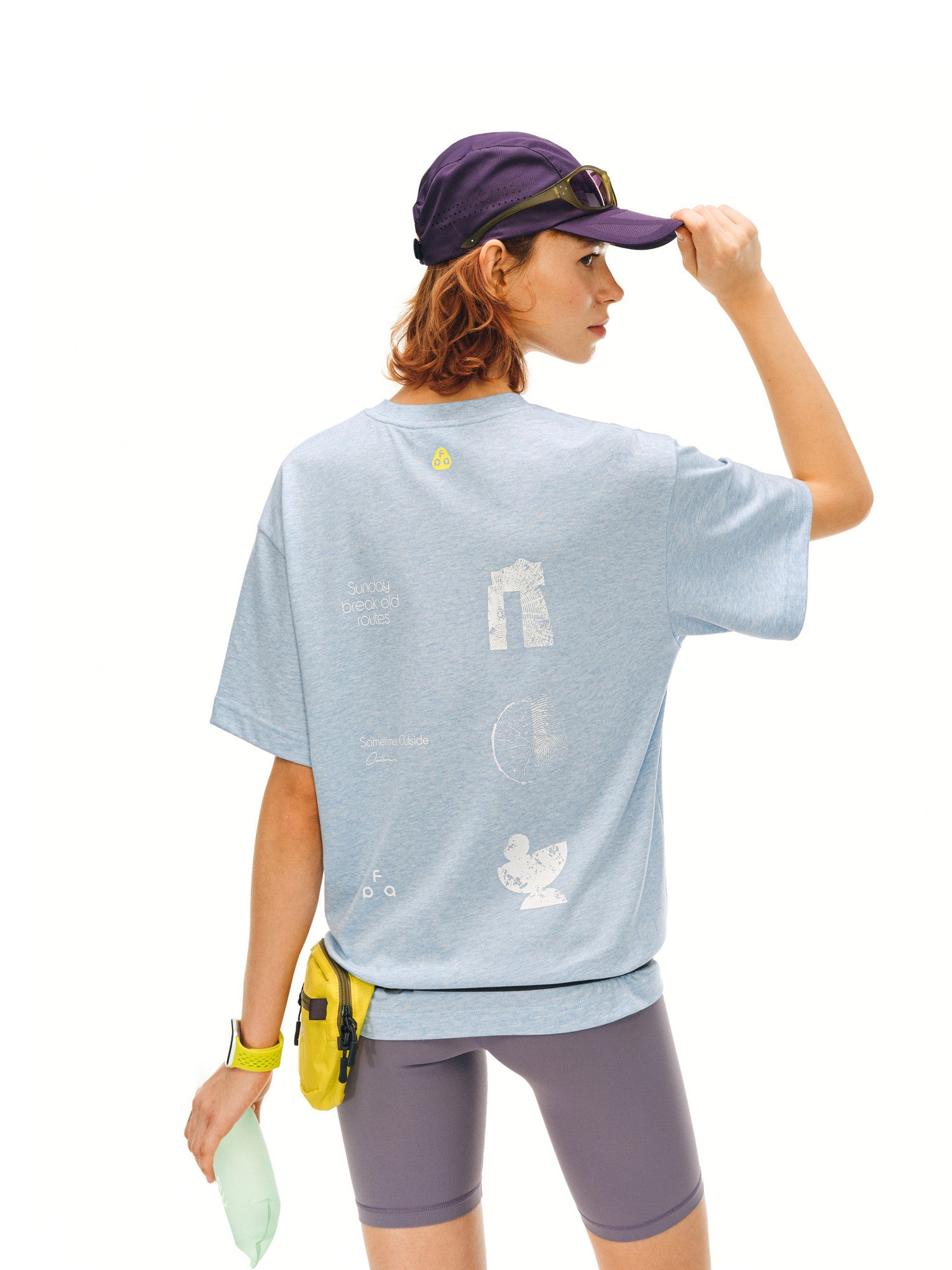 FPA Natural Elements Text Typography Short Sleeve T-Shirt – Summer Outdoor Sports Cool & Quick-Dry Couple Printed White Tee