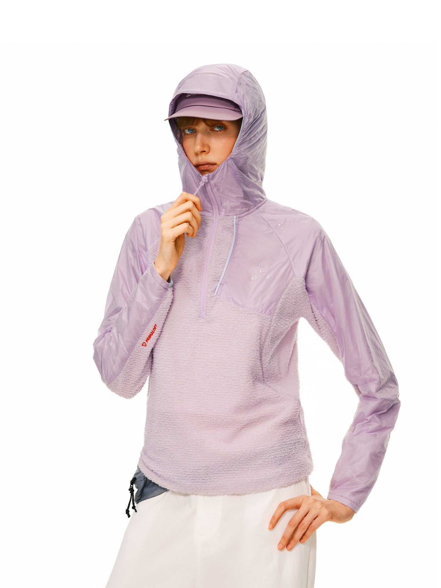 FPA Hooded Primaloft® Fleece Patchwork Sweatshirt – Spring/Fall Outdoor Breathable Couple Jacket