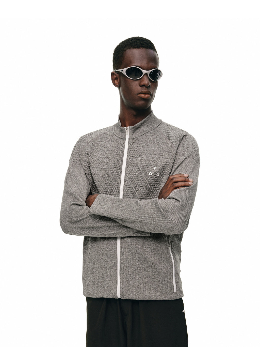 FPA Knit Yarn Fleece Jacket 2026 Fall New Style Casual Outdoor Sports Zip-Up Stand Collar Jacket