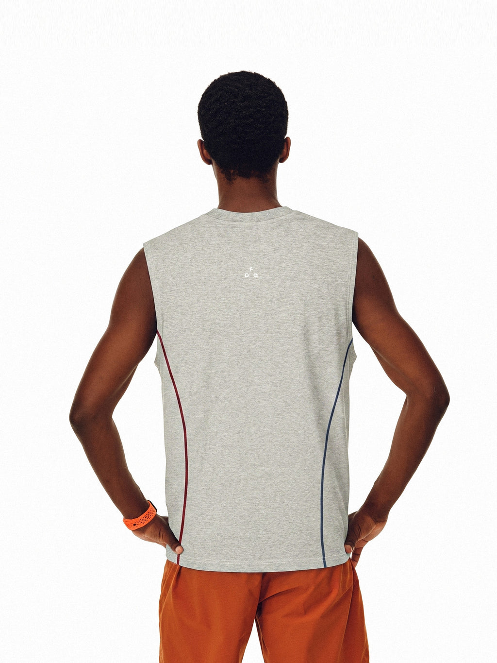 FPA Coolmax Color-Block Fitness Casual Vest Summer Basic Logo Outdoor Running Sleeveless T-Shirt for Men