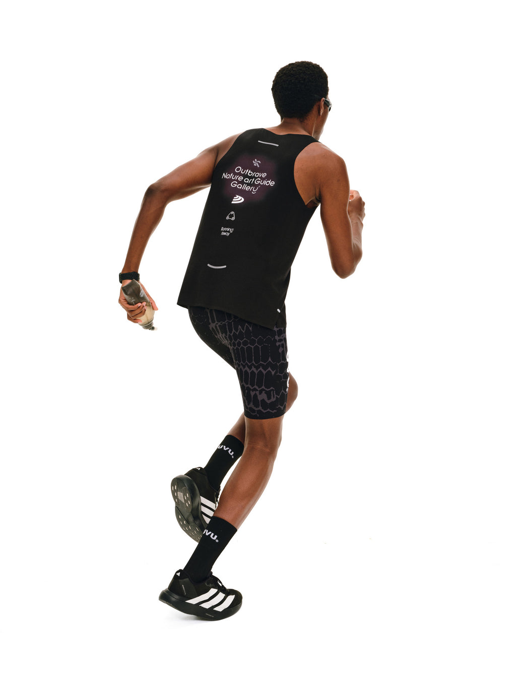 FPA Quick-Dry Mesh Taped Reflective Running Print Sleeveless Tank Top, Premium Design Summer Vest