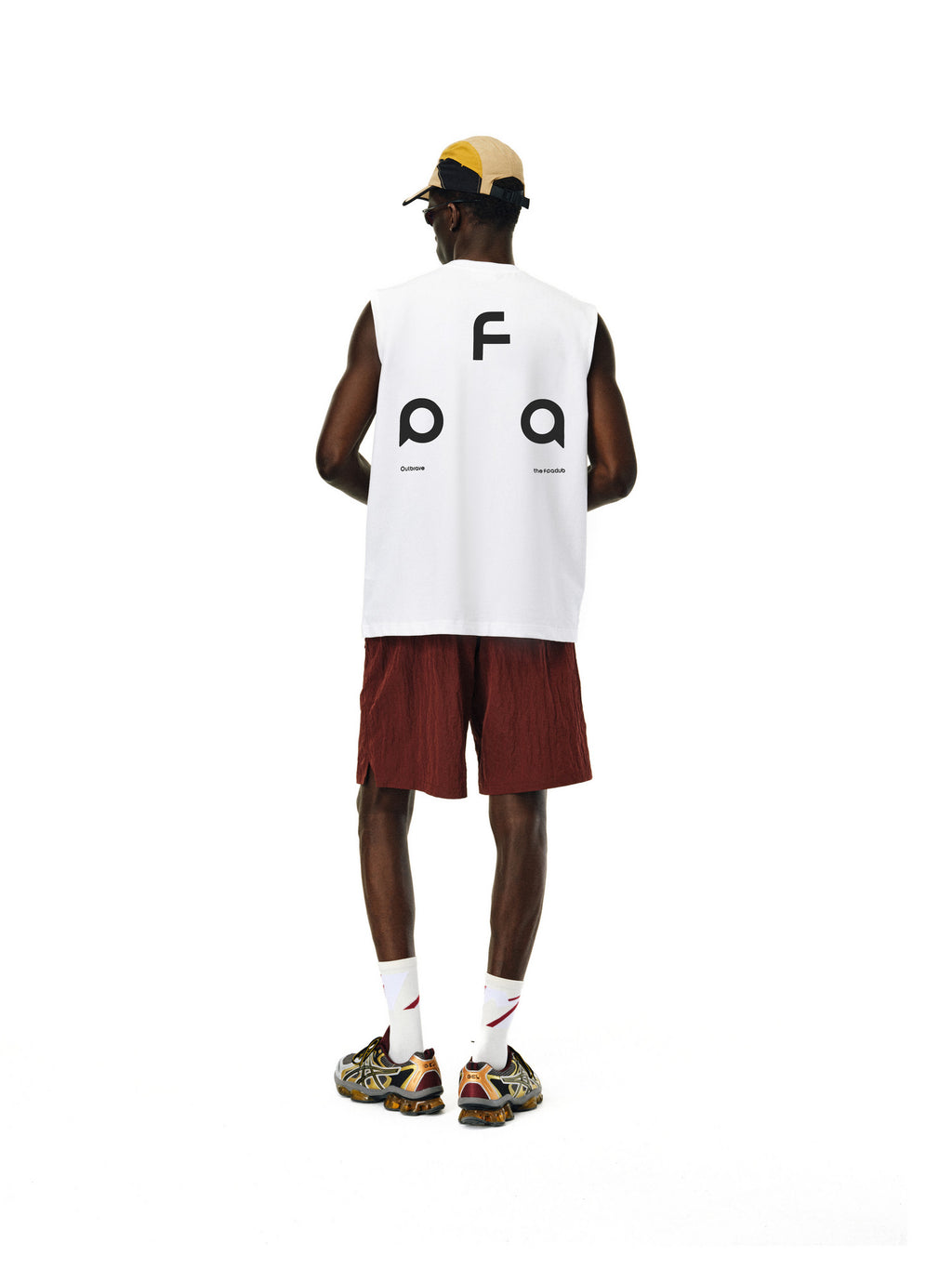 FPA Quick-Dry 7A Antibacterial Sleeveless Vest - Chinese Streetwear Trendy Loose Round Neck Printed Sports Fitness Tank Top