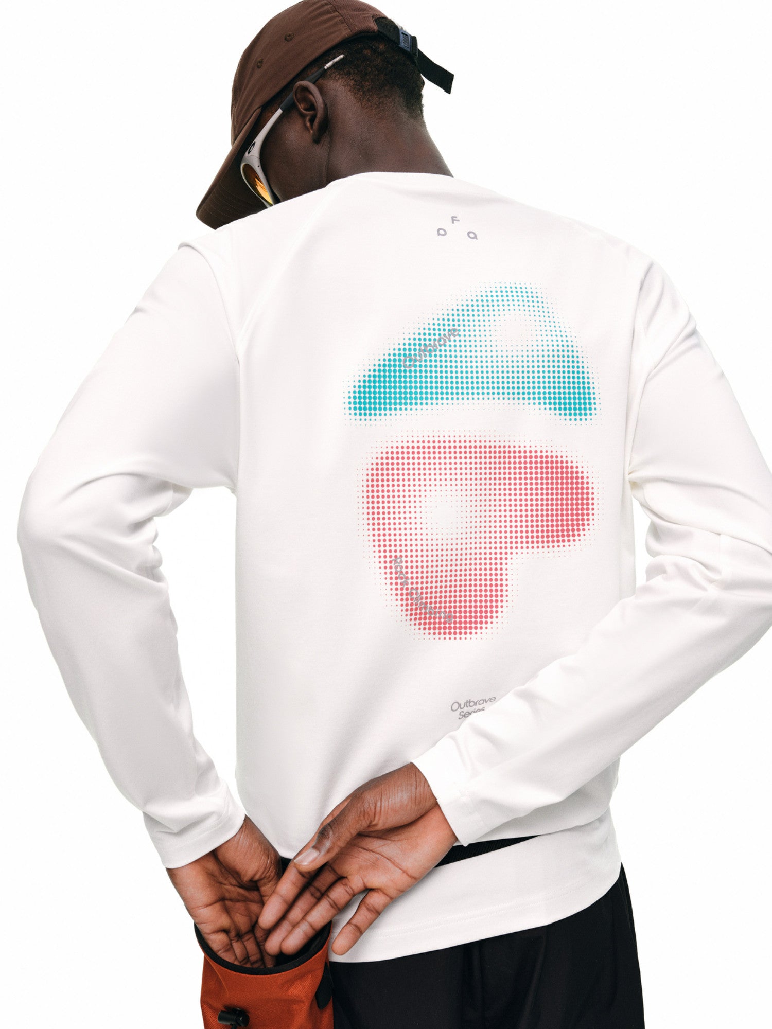 FPA Polka Dot Climbing Graphic Sports T-Shirt - Autumn Outdoor Sports Fitness COOLMAX Breathable Crew Neck Long Sleeve for Men