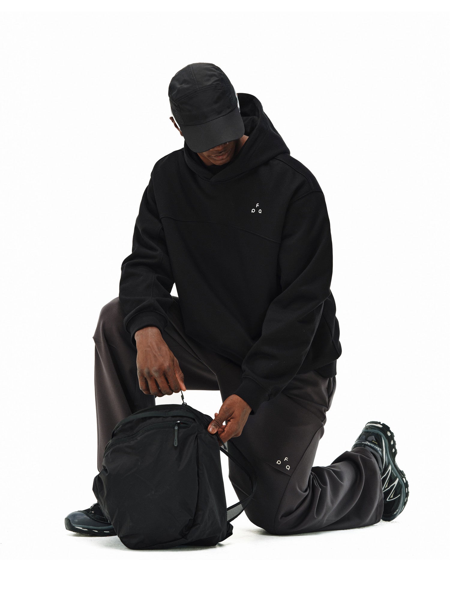 FPA Air Layer Structured Sports Running Printed Hoodie Spring Outdoor Heavyweight Basic Hoodie for Men and Women